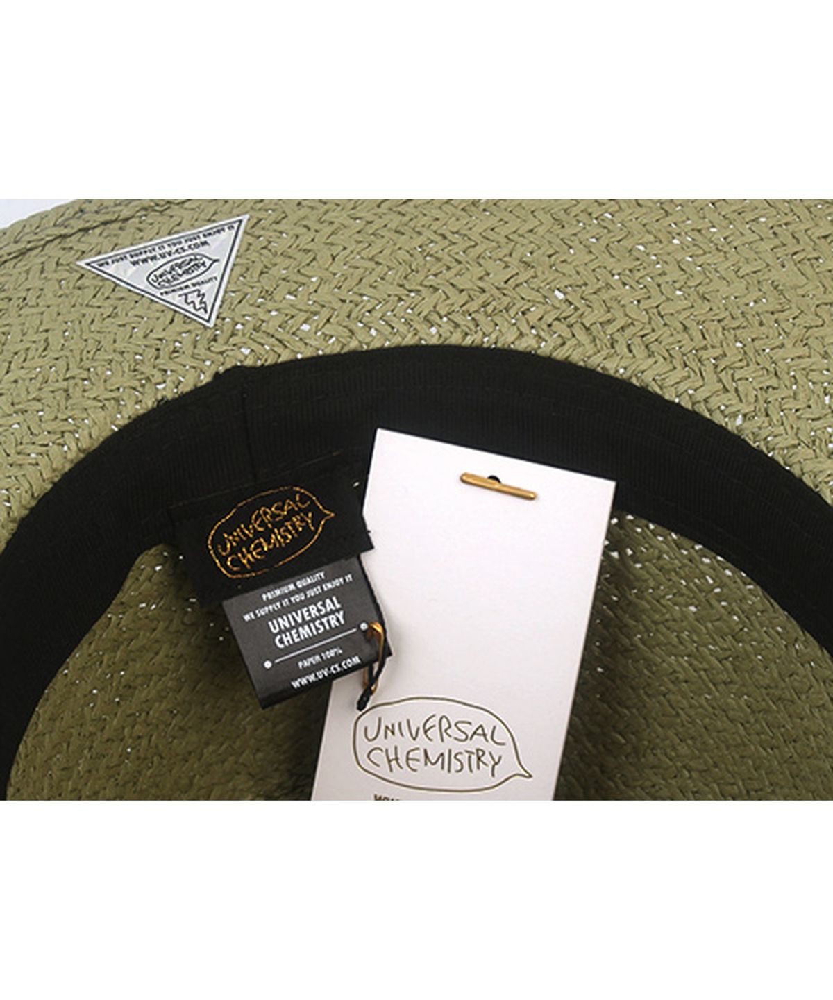 유니버셜 케미스트리(UNIVERSAL CHEMISTRY) Swing Basic Khaki Simple Fedora 여름페도라