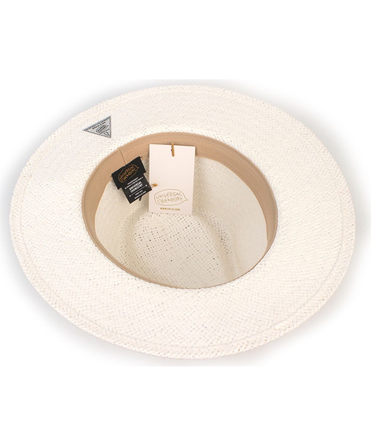 유니버셜 케미스트리(UNIVERSAL CHEMISTRY) Summer Simple White Fedora - Big Size 여름페도라