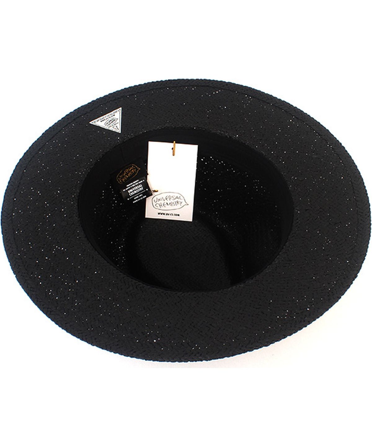 유니버셜 케미스트리(UNIVERSAL CHEMISTRY) Summer Simple Black Fedora - Big Size 여름페도라