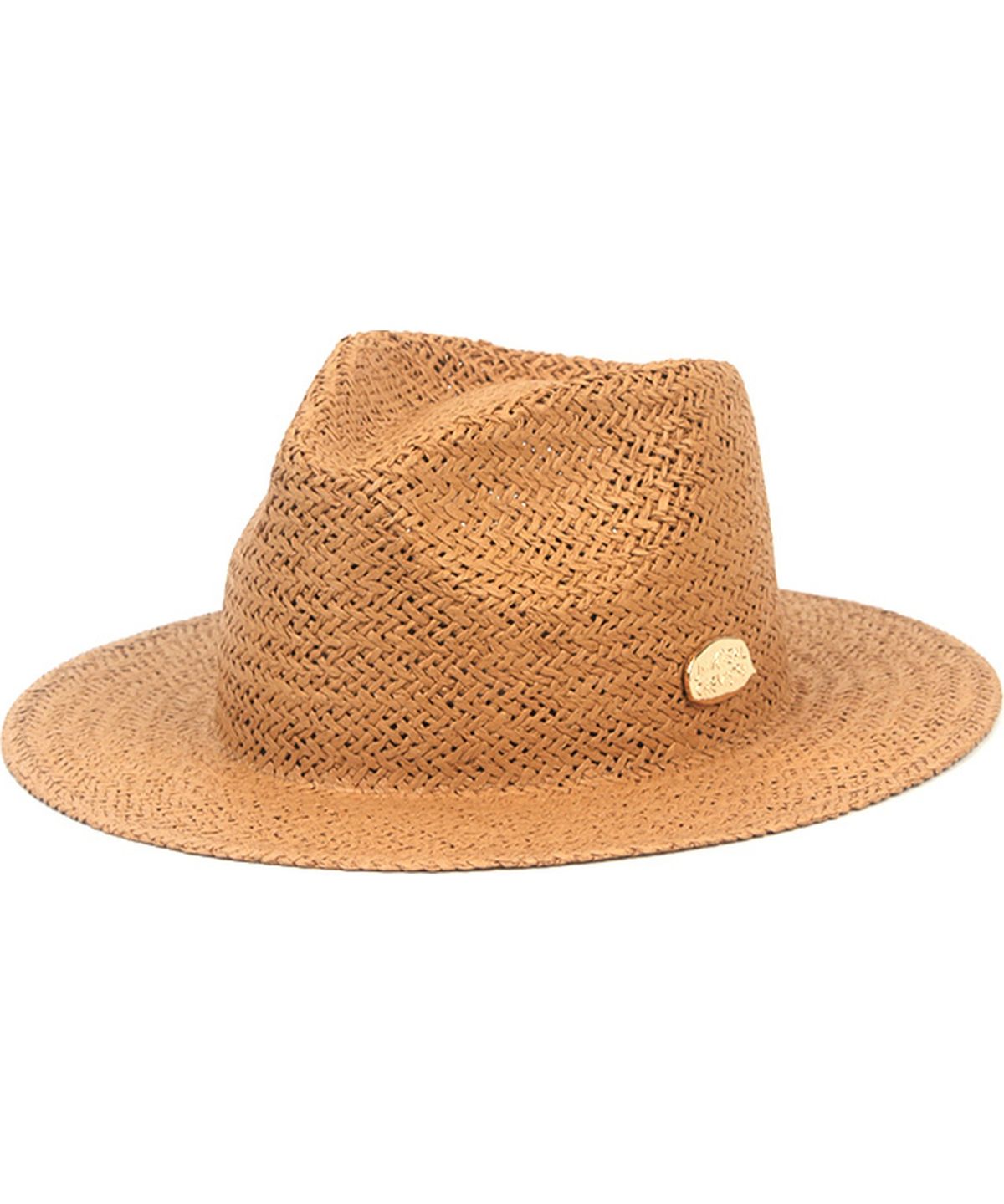 유니버셜 케미스트리(UNIVERSAL CHEMISTRY) Summer Simple Brown Fedora - Big Size 여름페도라