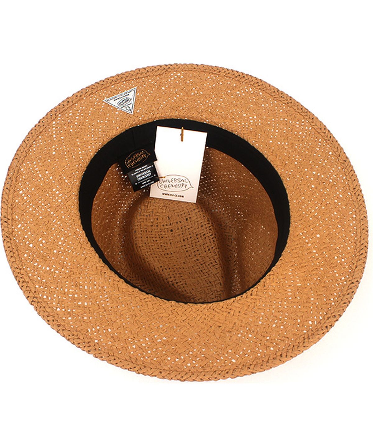 유니버셜 케미스트리(UNIVERSAL CHEMISTRY) Summer Simple Brown Fedora - Big Size 여름페도라