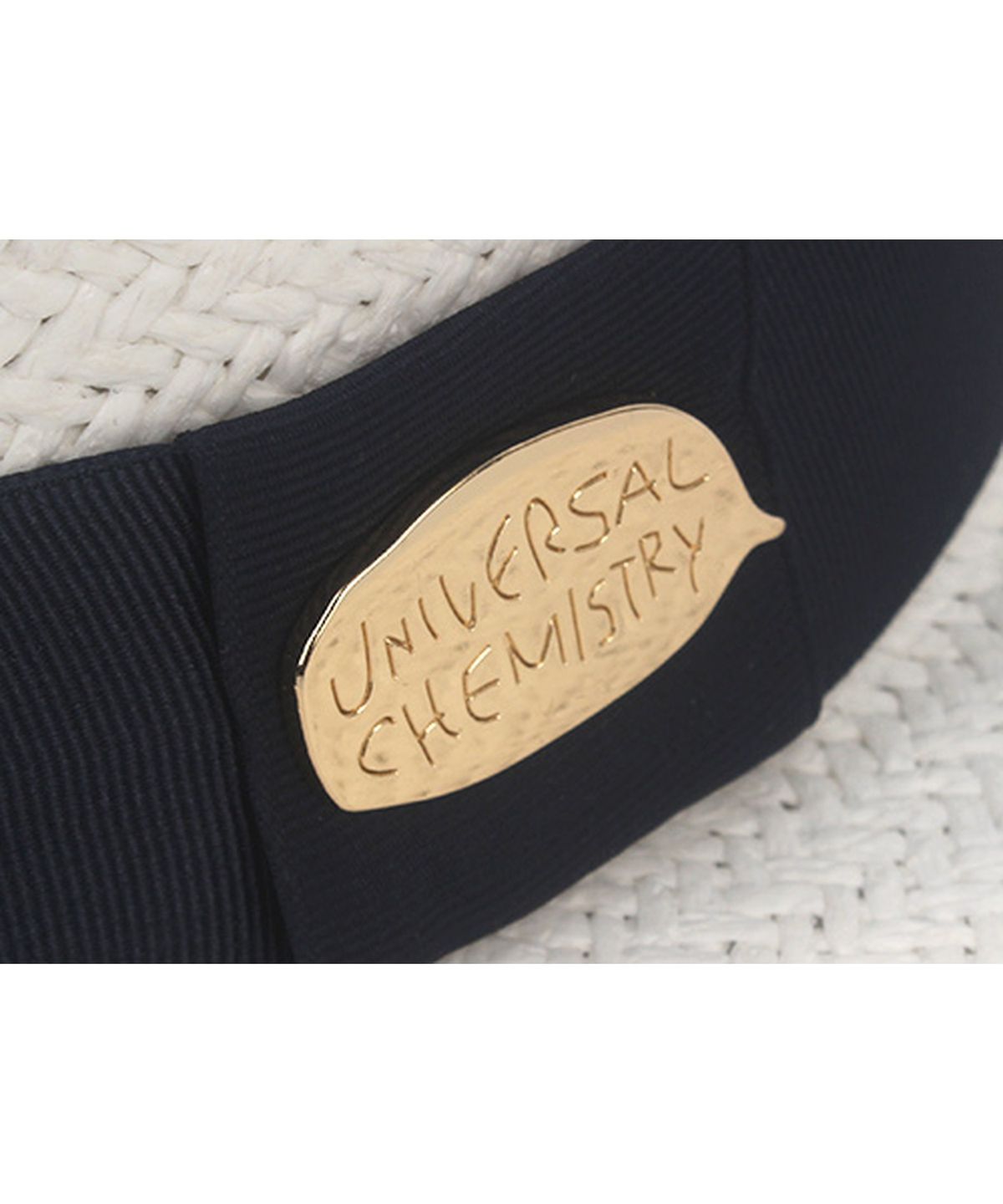 유니버셜 케미스트리(UNIVERSAL CHEMISTRY) White Navy Line Panama Hat 파나마햇