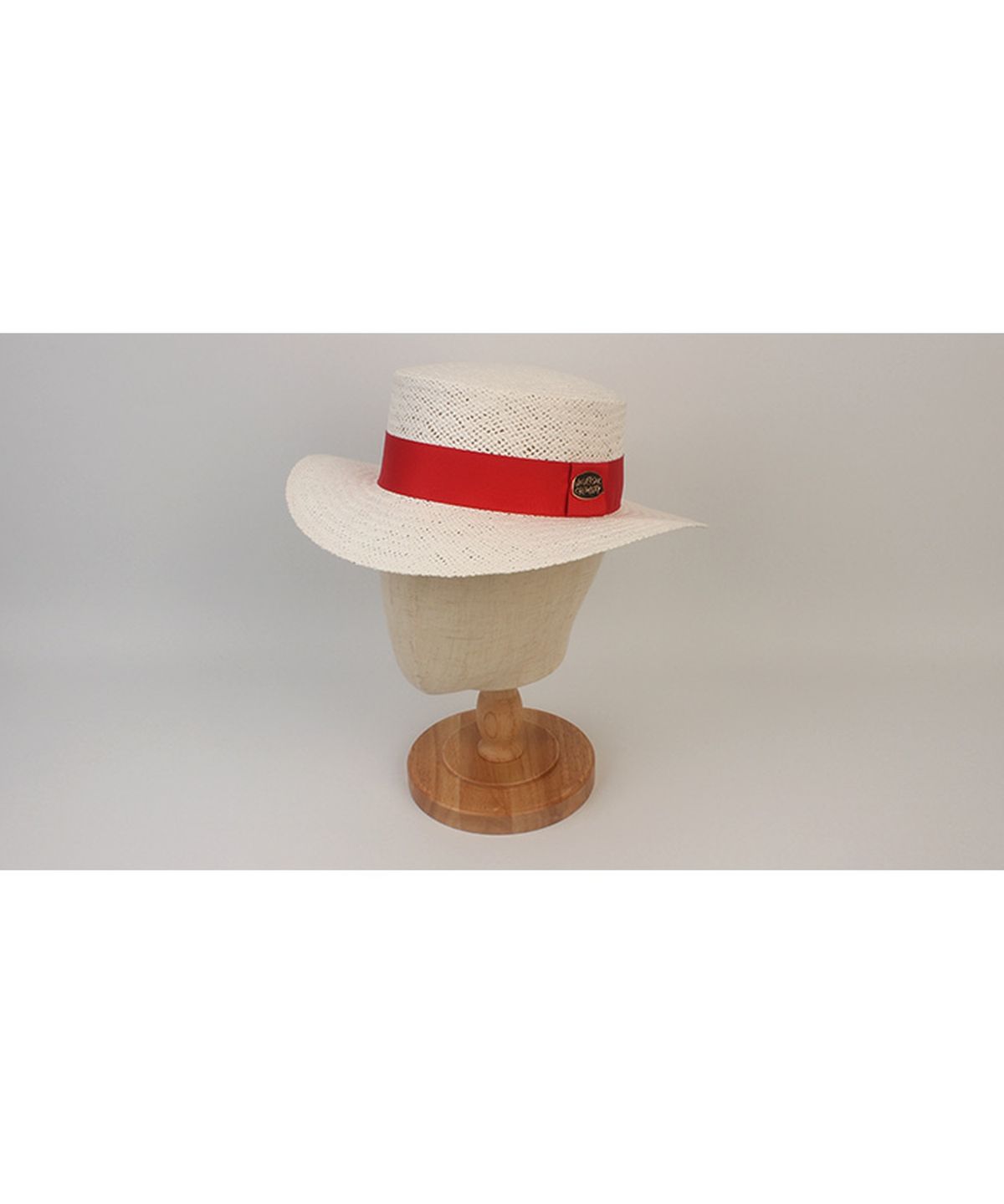 유니버셜 케미스트리(UNIVERSAL CHEMISTRY) White Red Line Panama Hat 파나마햇