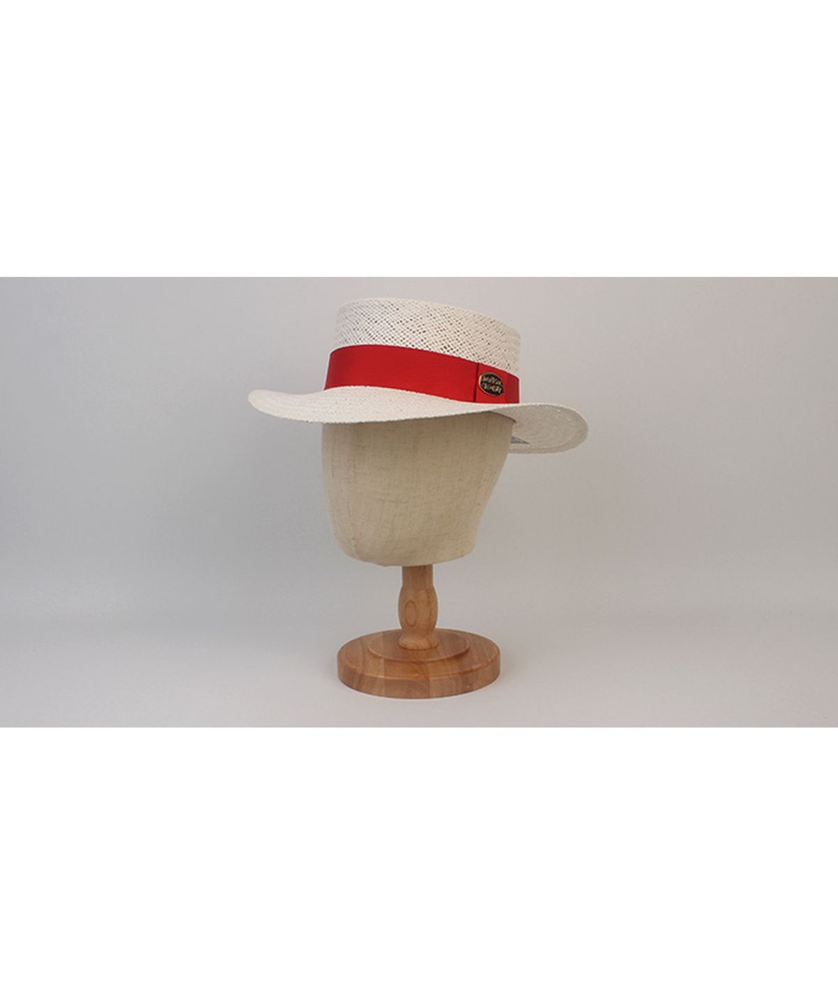 유니버셜 케미스트리(UNIVERSAL CHEMISTRY) White Red Line Panama Hat 파나마햇