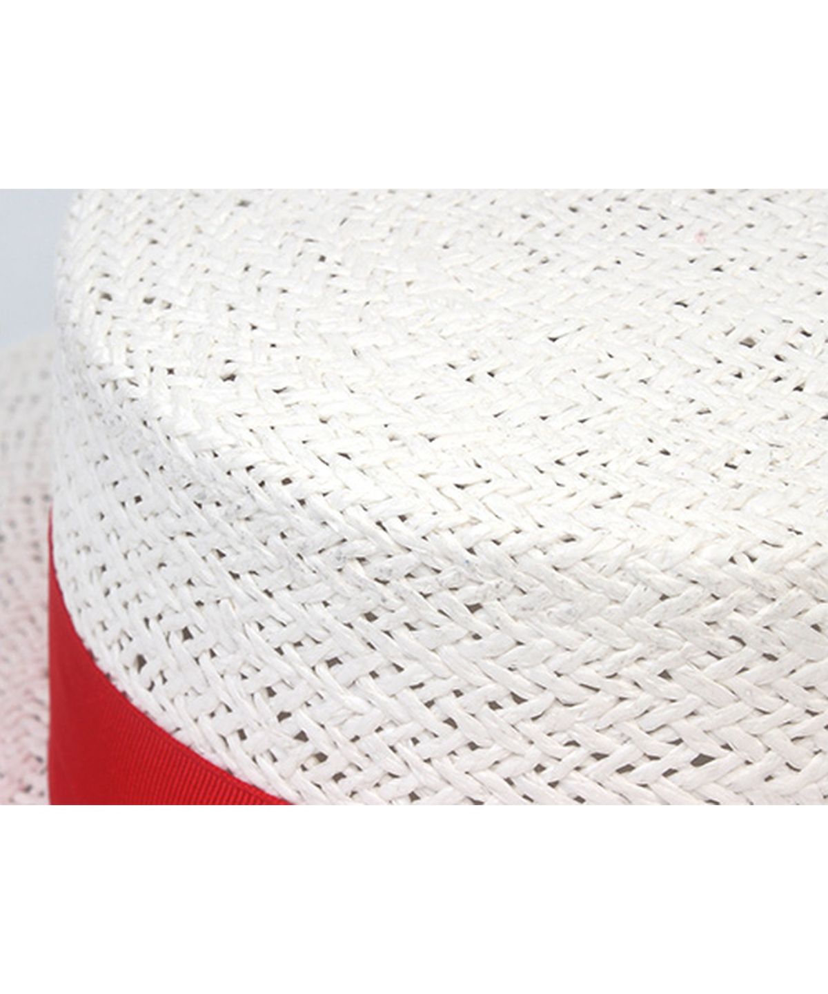 유니버셜 케미스트리(UNIVERSAL CHEMISTRY) White Red Line Panama Hat 파나마햇