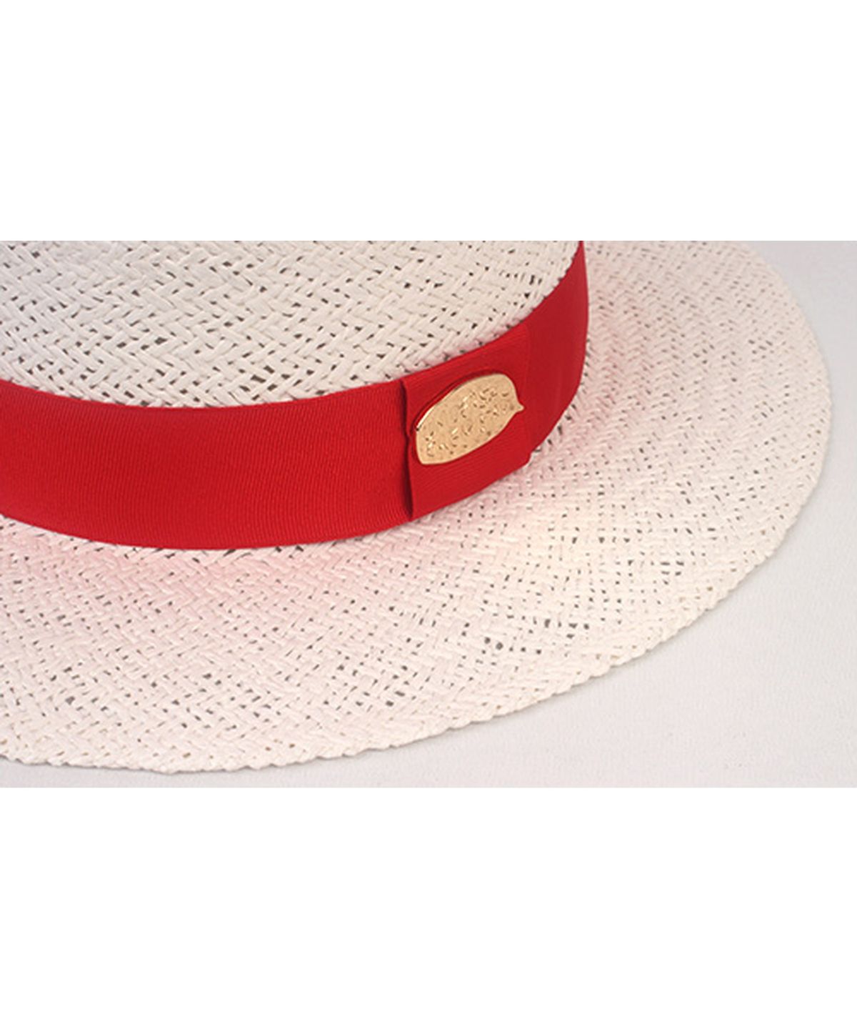 유니버셜 케미스트리(UNIVERSAL CHEMISTRY) White Red Line Panama Hat 파나마햇