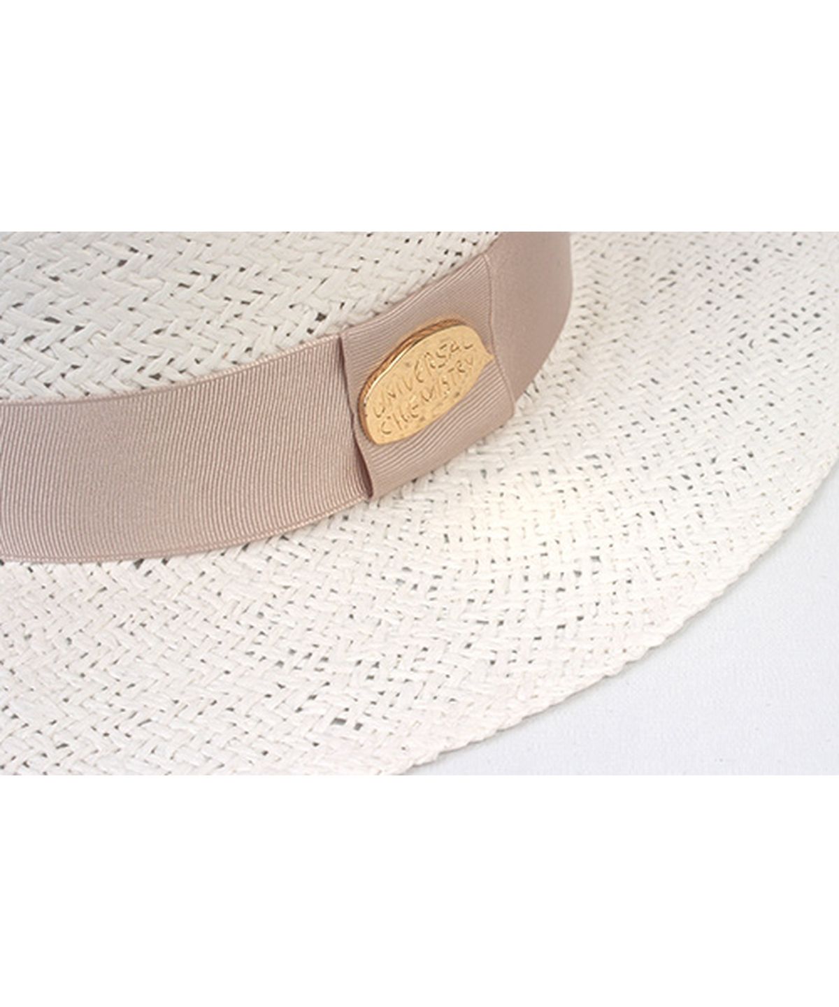 유니버셜 케미스트리(UNIVERSAL CHEMISTRY) White Ivory Line Panama Hat 파나마햇