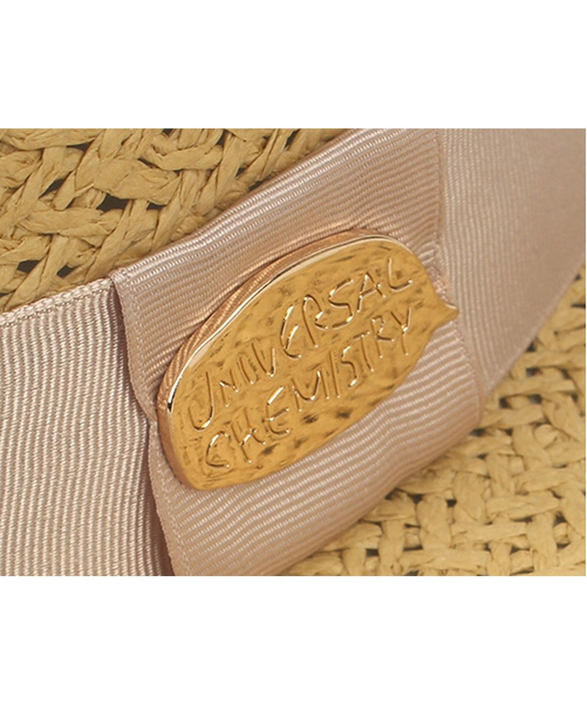 유니버셜 케미스트리(UNIVERSAL CHEMISTRY) Beige Ivory Line Panama Hat 파나마햇