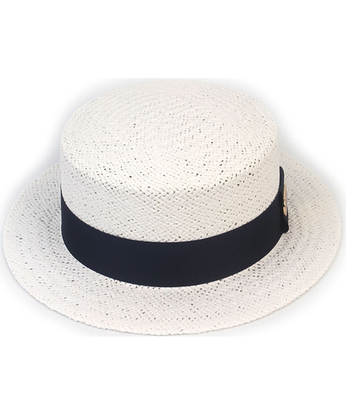 유니버셜 케미스트리(UNIVERSAL CHEMISTRY) Navy Line White Short Panama Hat 파나마햇