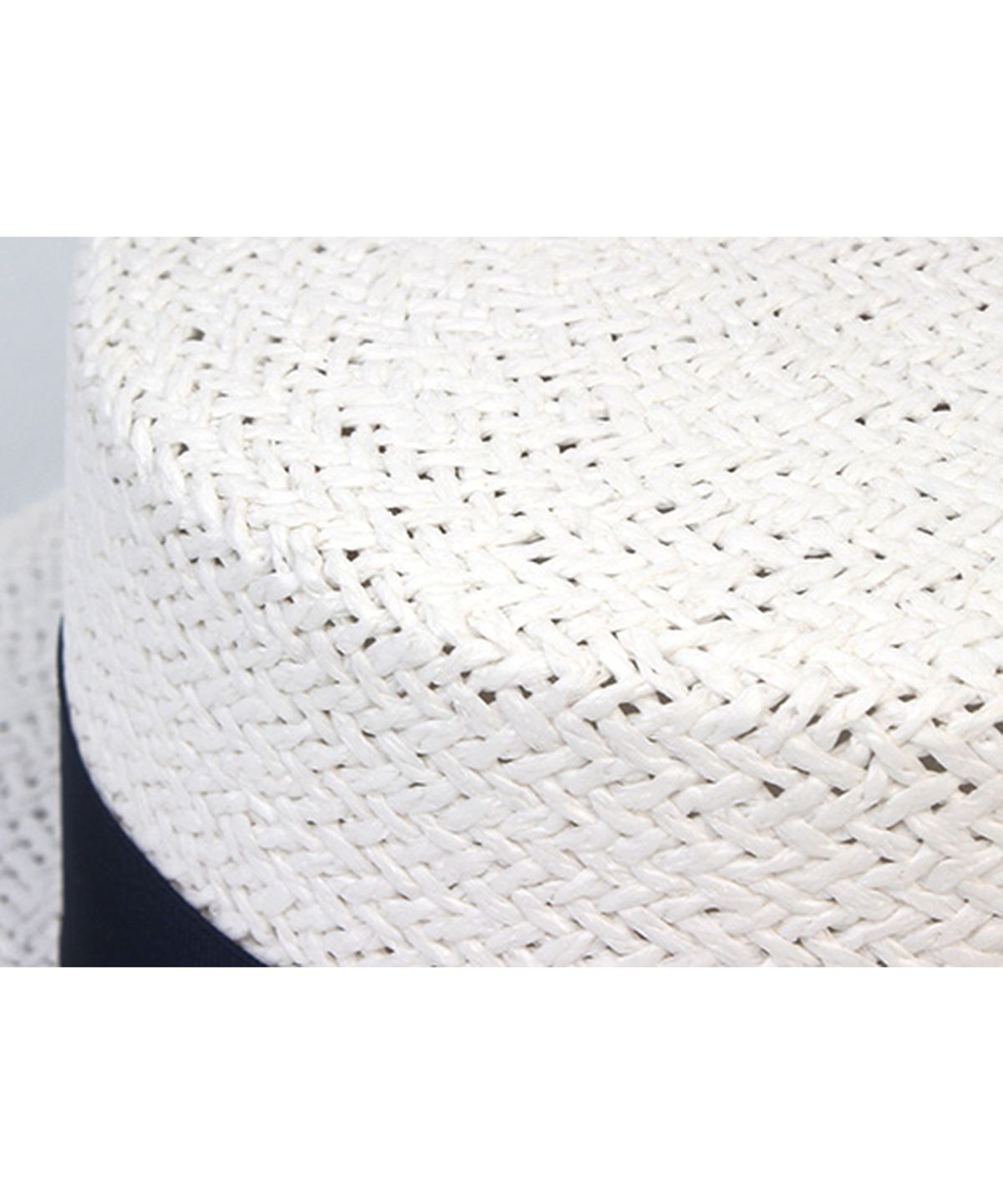 유니버셜 케미스트리(UNIVERSAL CHEMISTRY) Navy Line White Short Panama Hat 파나마햇
