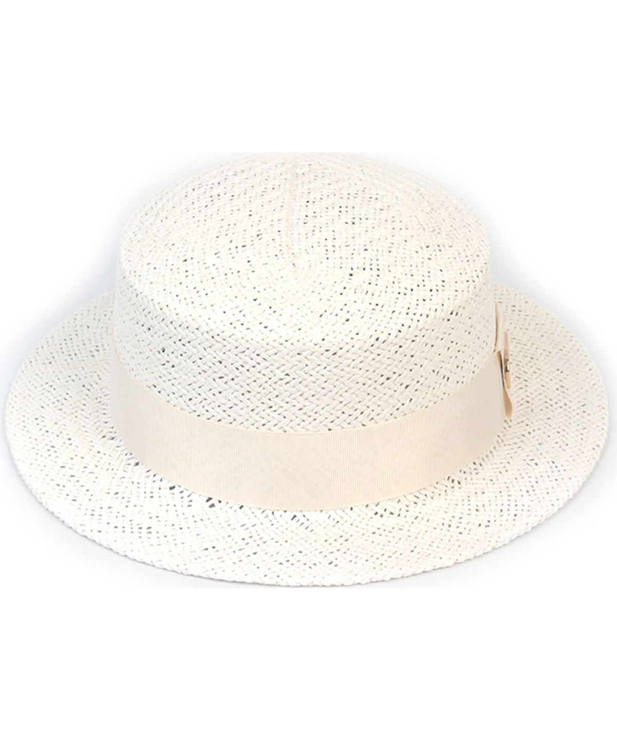 유니버셜 케미스트리(UNIVERSAL CHEMISTRY) Ivory Line White Short Panama Hat 파나마햇