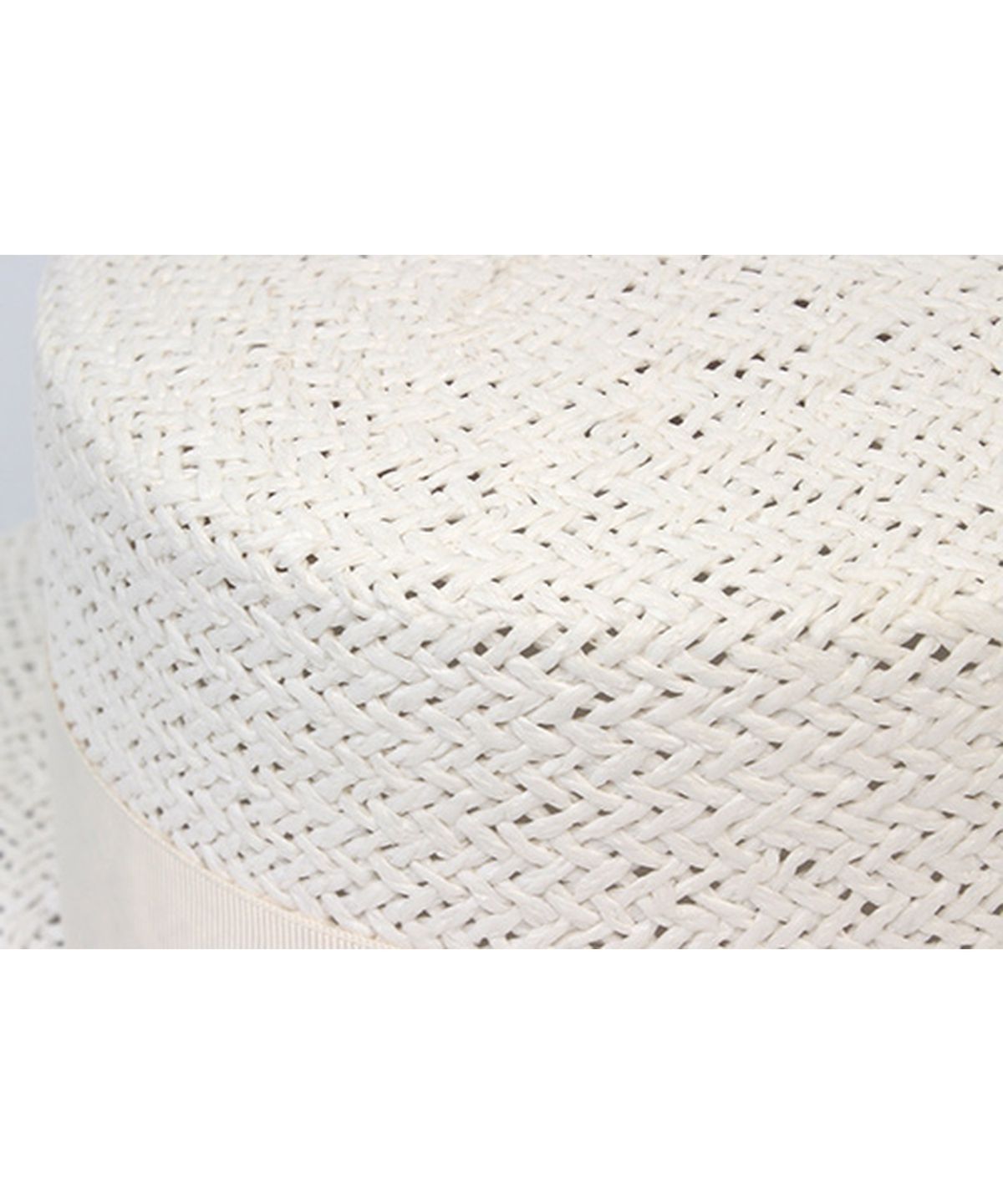 유니버셜 케미스트리(UNIVERSAL CHEMISTRY) Ivory Line White Short Panama Hat 파나마햇