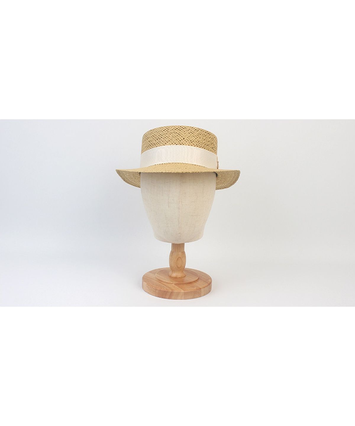 유니버셜 케미스트리(UNIVERSAL CHEMISTRY) Ivory Line Beige Short Panama Hat 파나마햇