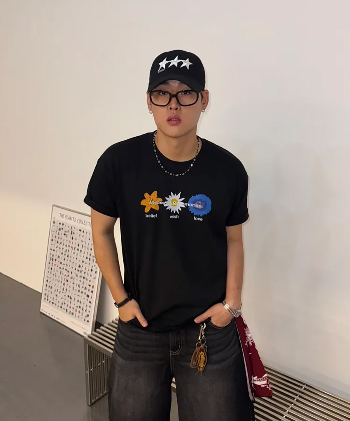 마이딥블루메모리즈(MY DEEP BLUE MEMORIES) NATIVITY MM T-SHIRTS (BLACK)