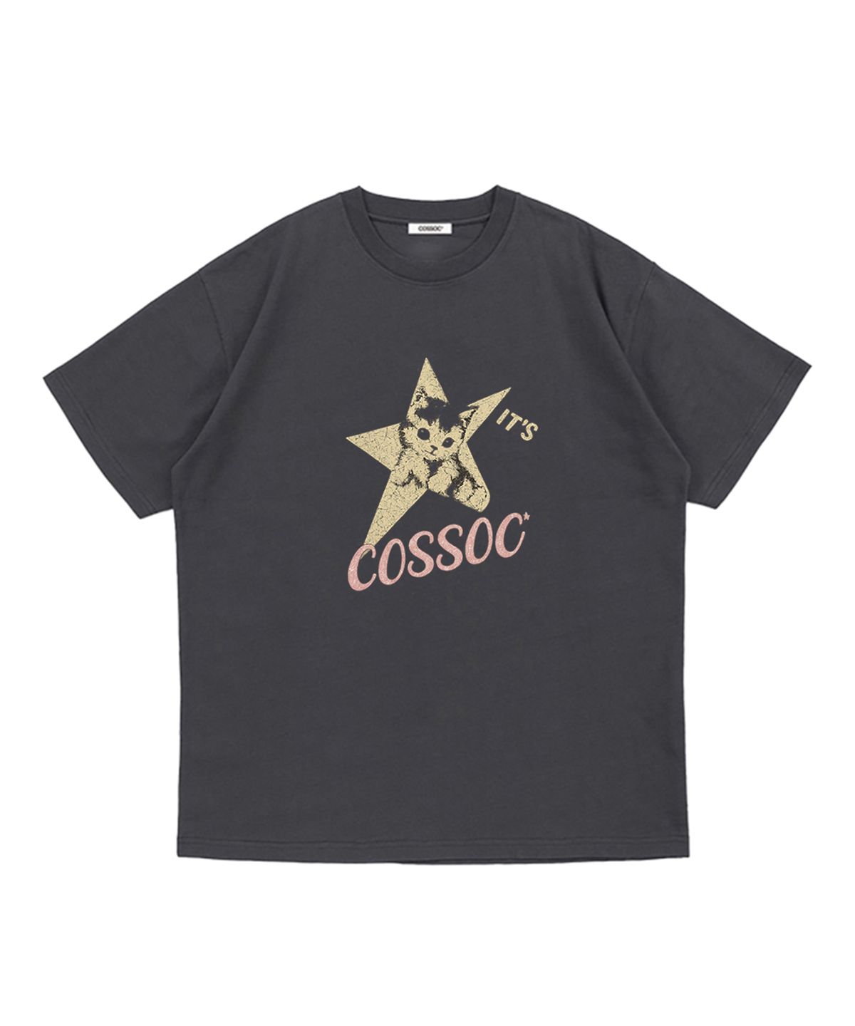 코소(COSO) 이츠 캣 코소 반팔 티셔츠 (BLACK)
