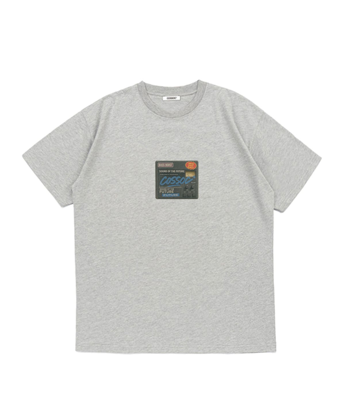 코소(COSO) 레트로 배스 반팔 티셔츠 (WHITE)