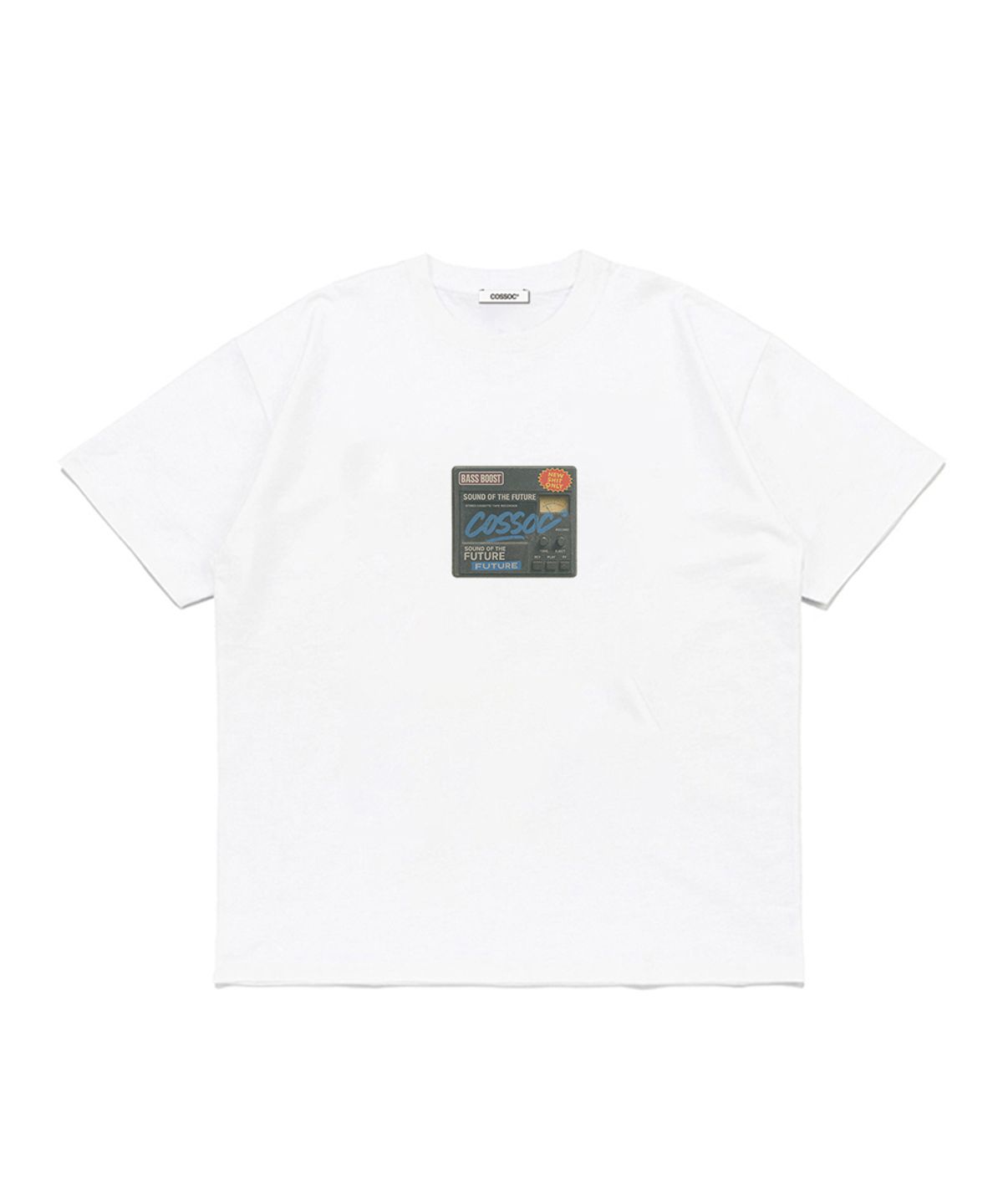 코소(COSO) 레트로 배스 반팔 티셔츠 (GREY)
