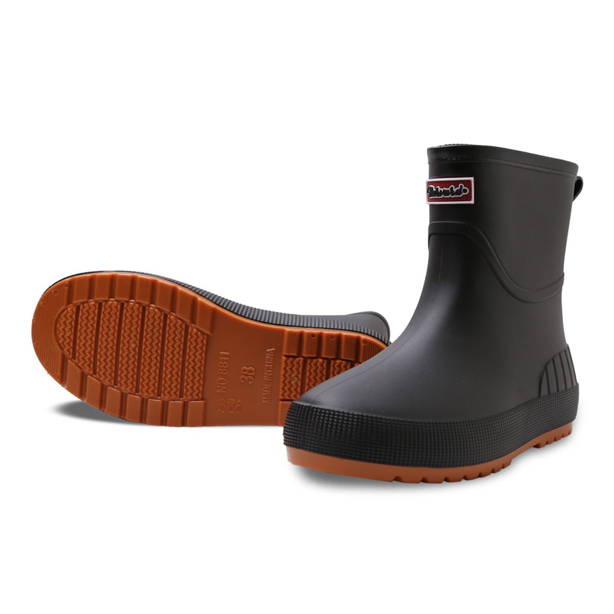 하버드 슈즈(HARVARD SHOES) 실린더 레인부츠 블랙 베이지
