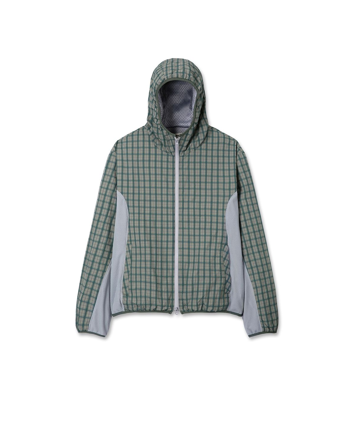 9999아카이브(9999ARCHIVE) Check Nylon Mesh Windbreaker