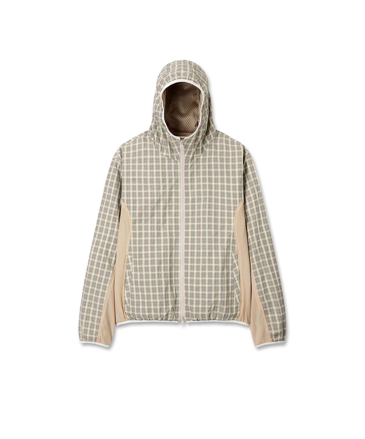 9999아카이브(9999ARCHIVE) Check Nylon Mesh Windbreaker