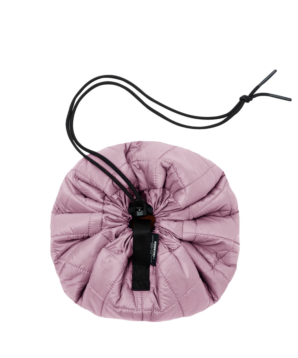 카네이테이(KANEITEI) DUMPLING QUILTING STORAGE CROSS BAG (PINK) / RECYCLED