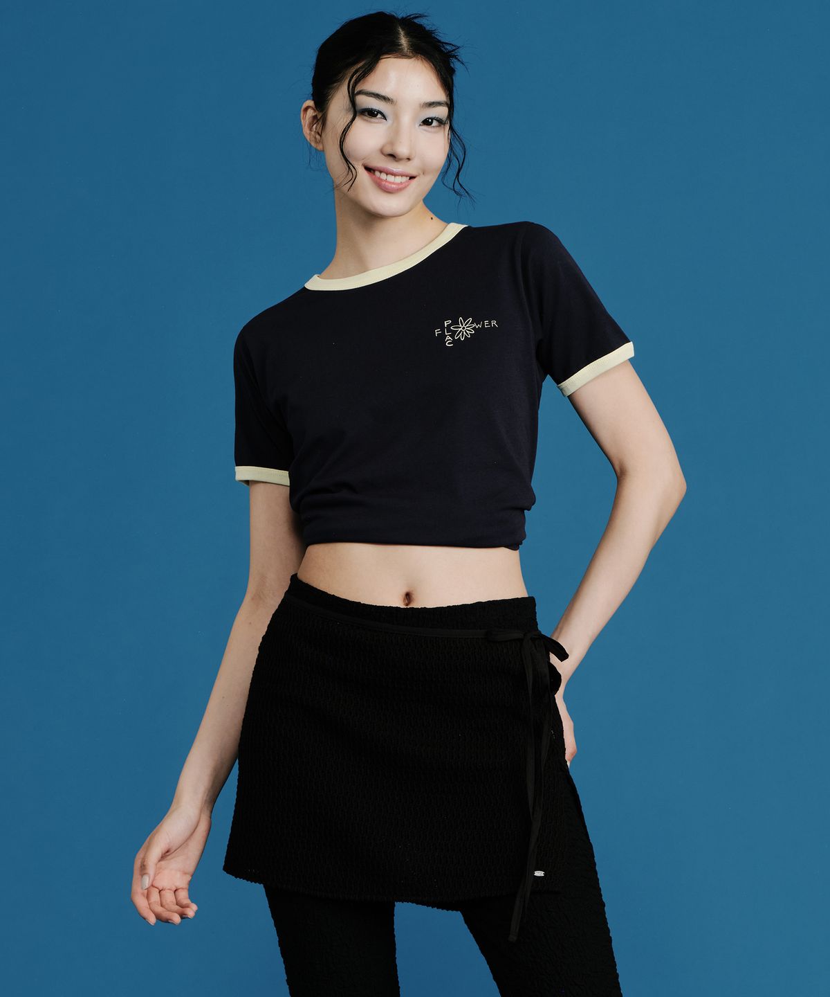 플랙 우먼(PLAC WOMEN) 플라워 반팔 티셔츠_3colors