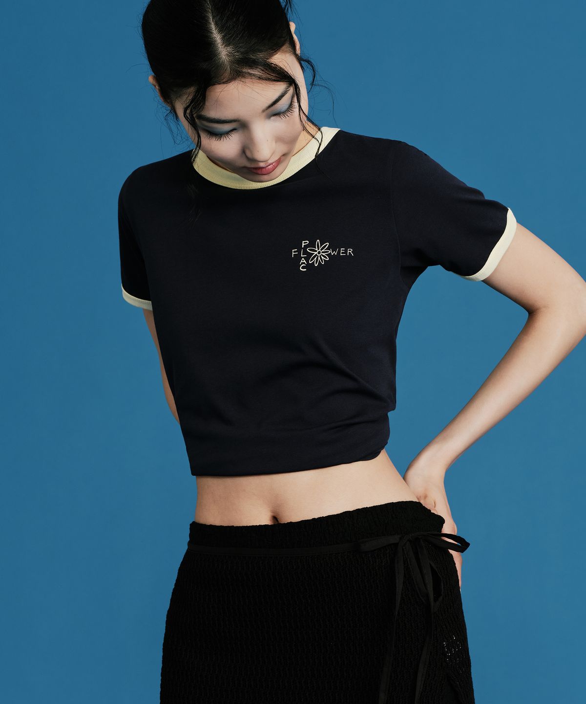 플랙 우먼(PLAC WOMEN) 플라워 반팔 티셔츠_3colors