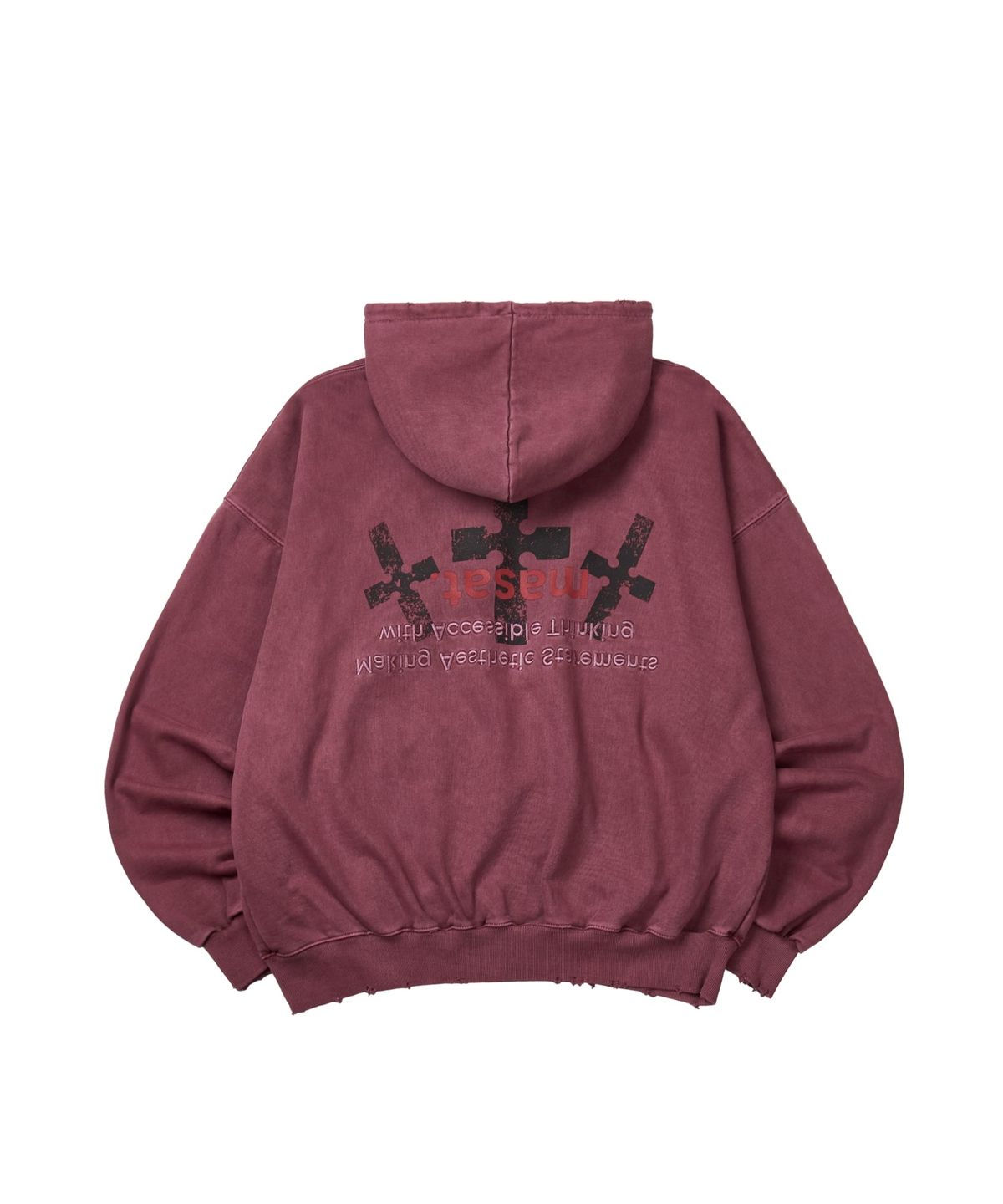 마사트(MASAT) P. Crusades hood zip _ Solid pink
