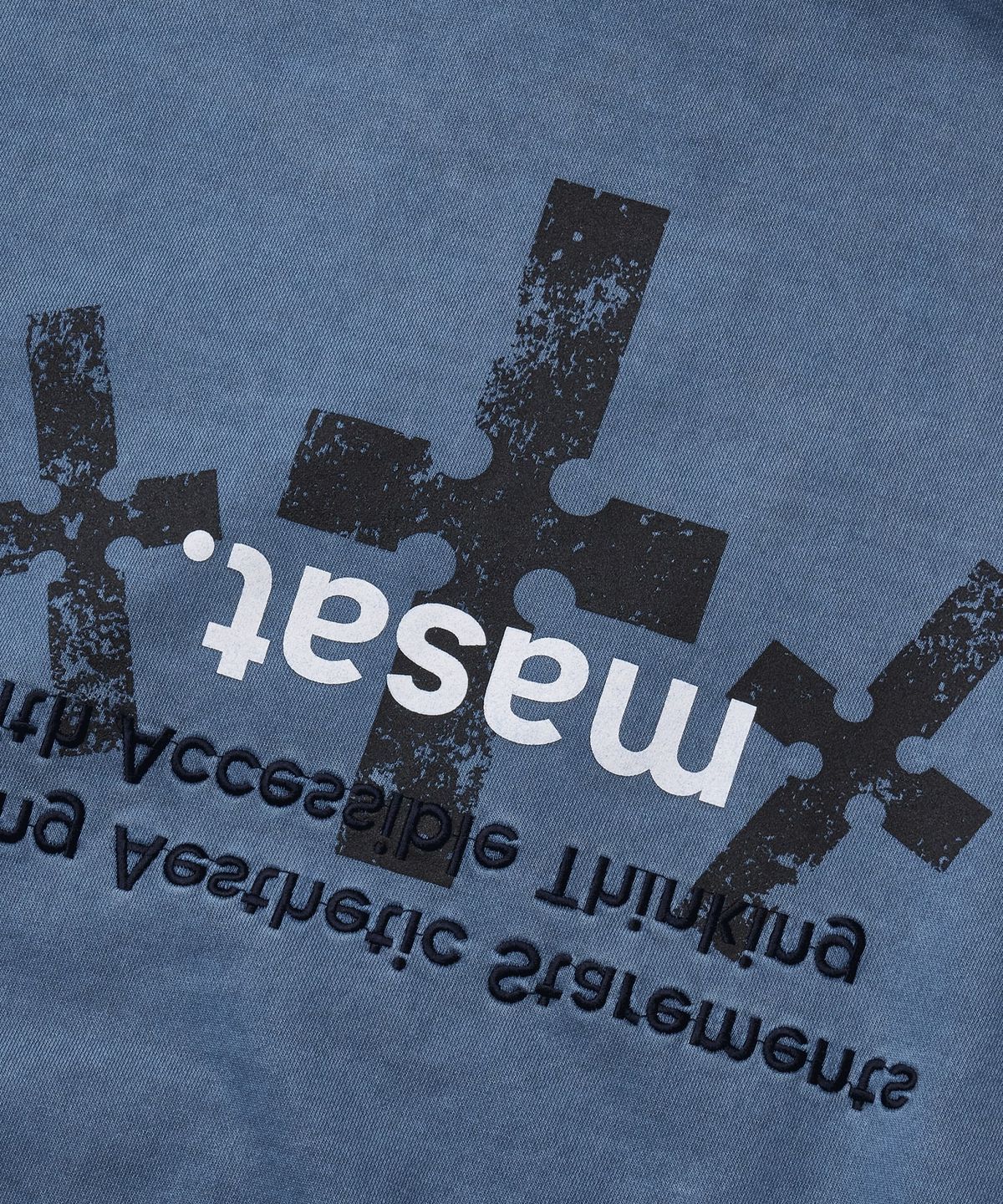 마사트(MASAT) P. Crusades hood zip _ Smoke blue