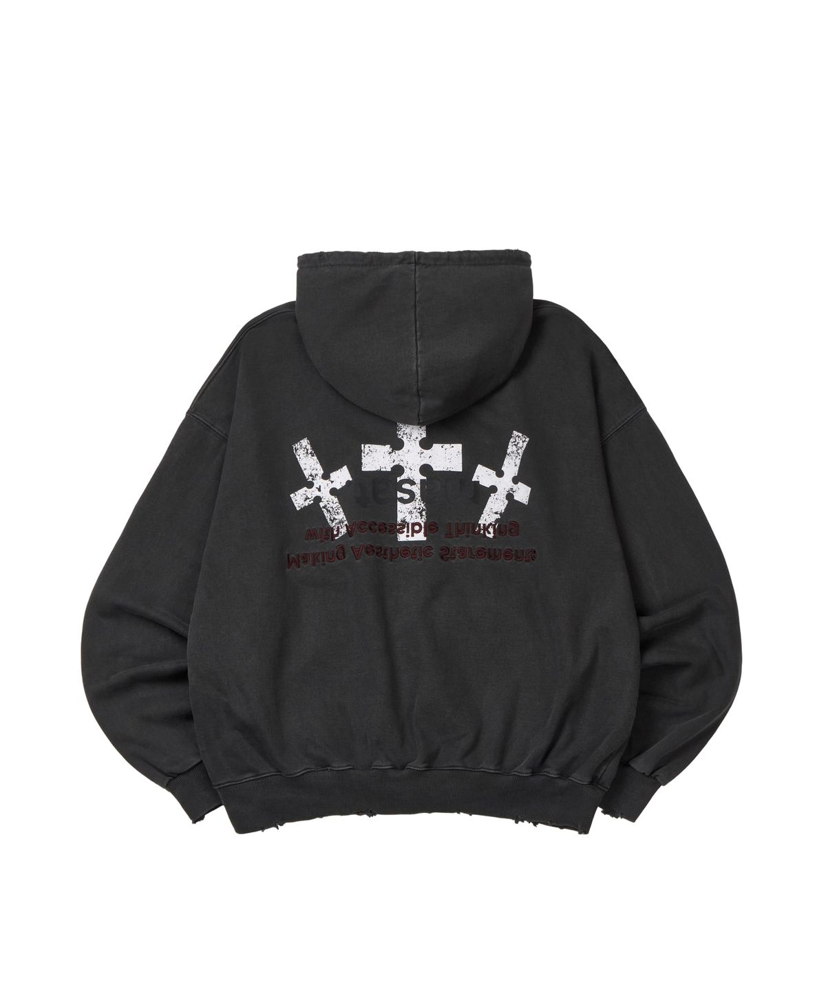 마사트(MASAT) P. Crusades hood zip _ Dark gray