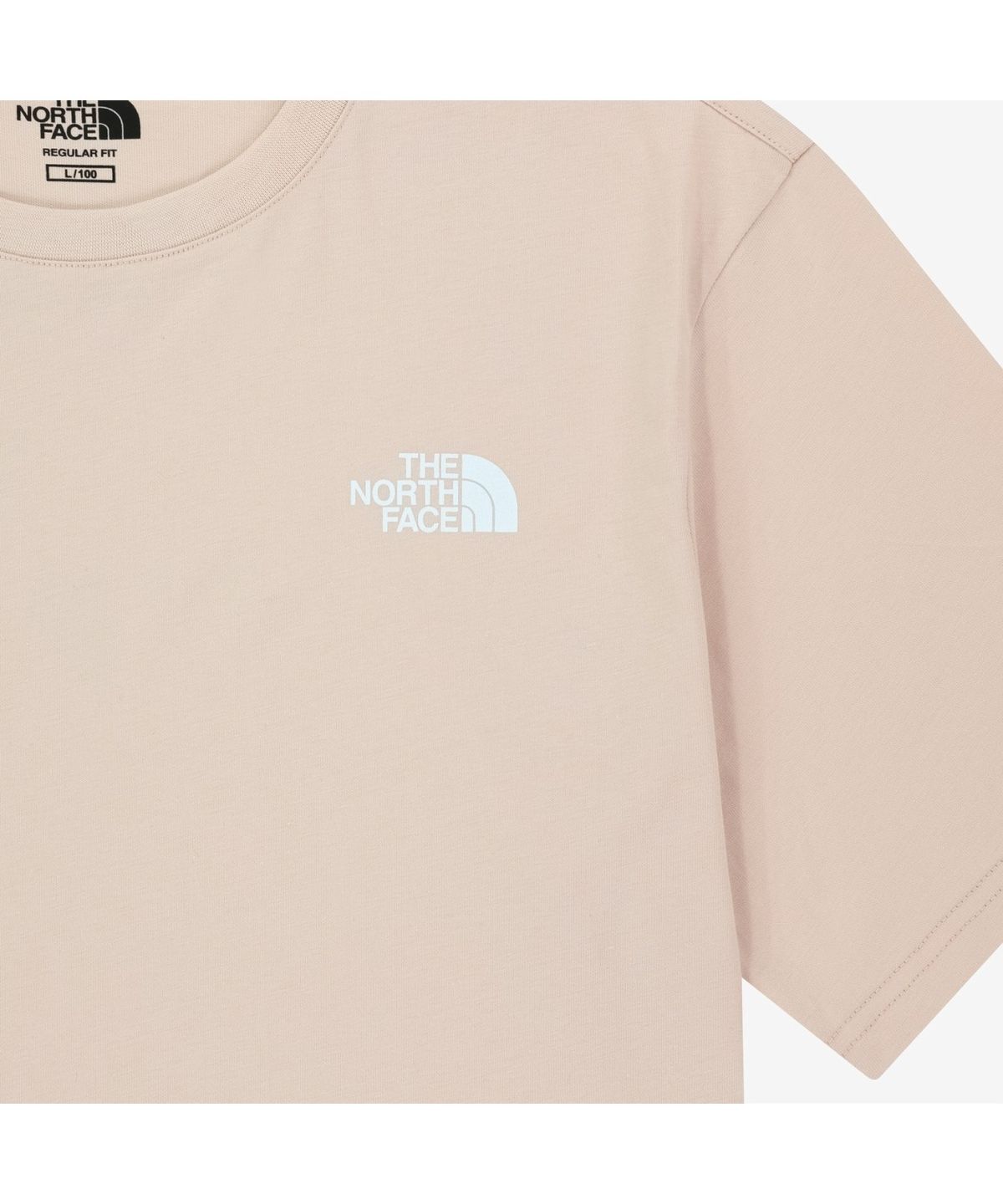 노스페이스(THE NORTH FACE) NT7UR00M 코튼 반팔 라운드티 PALE PEACH