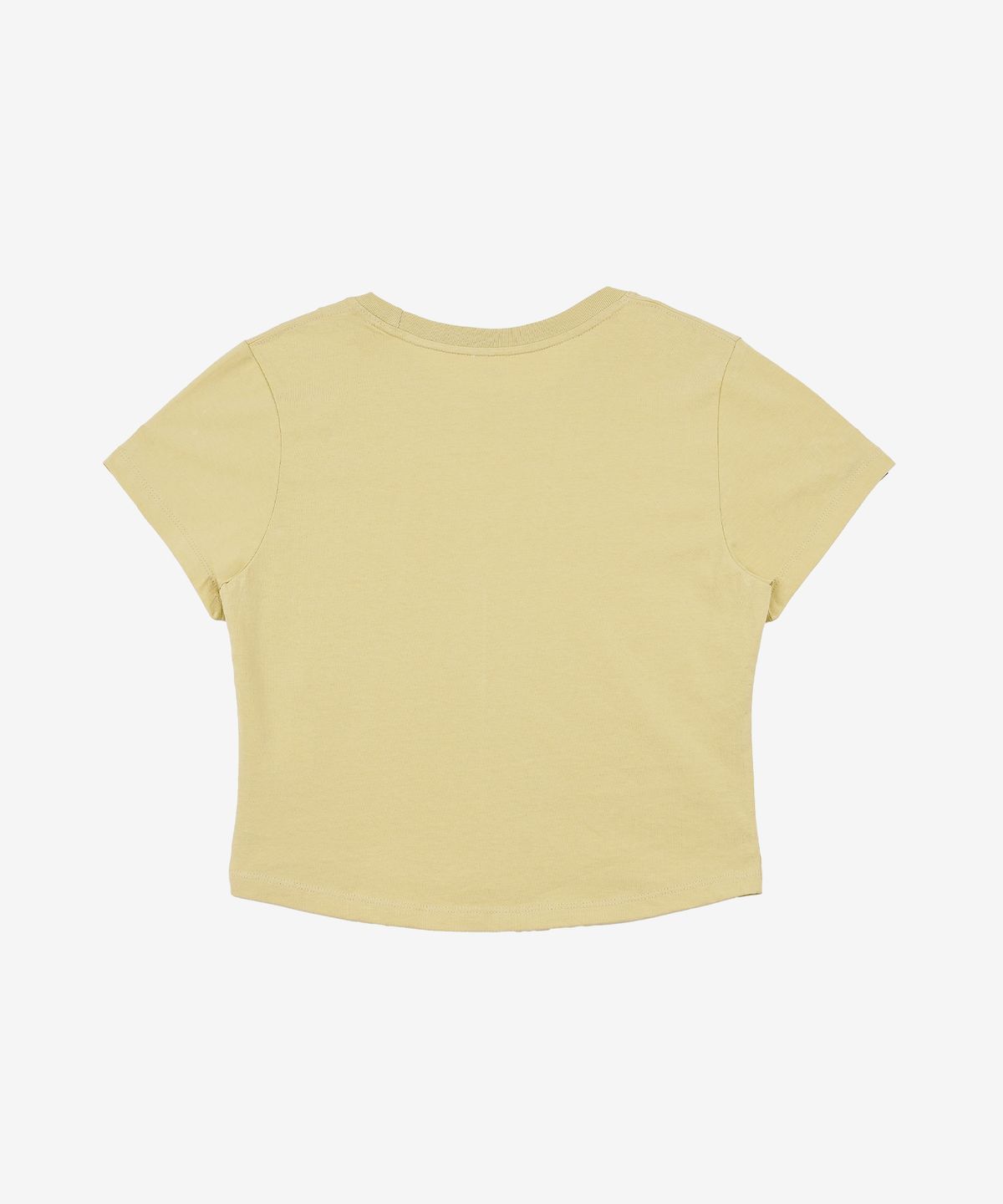 케이지엠(KZM) KZM 로고 크롭 반팔 티셔츠 YELLOW