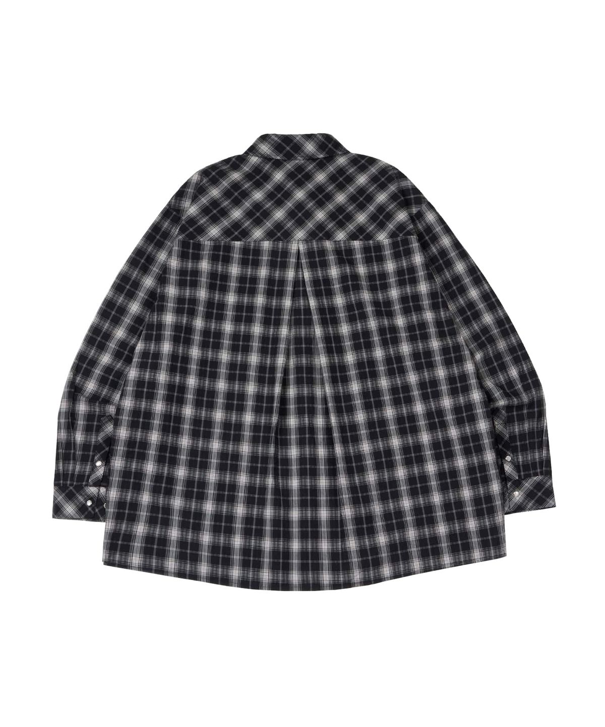 마사트(MASAT) Vintage Gemstone check shirt _ Black