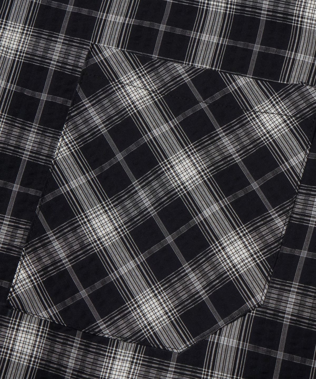 마사트(MASAT) Vintage Gemstone check shirt _ Black