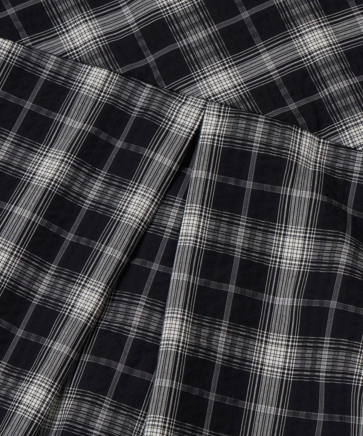 마사트(MASAT) Vintage Gemstone check shirt _ Black