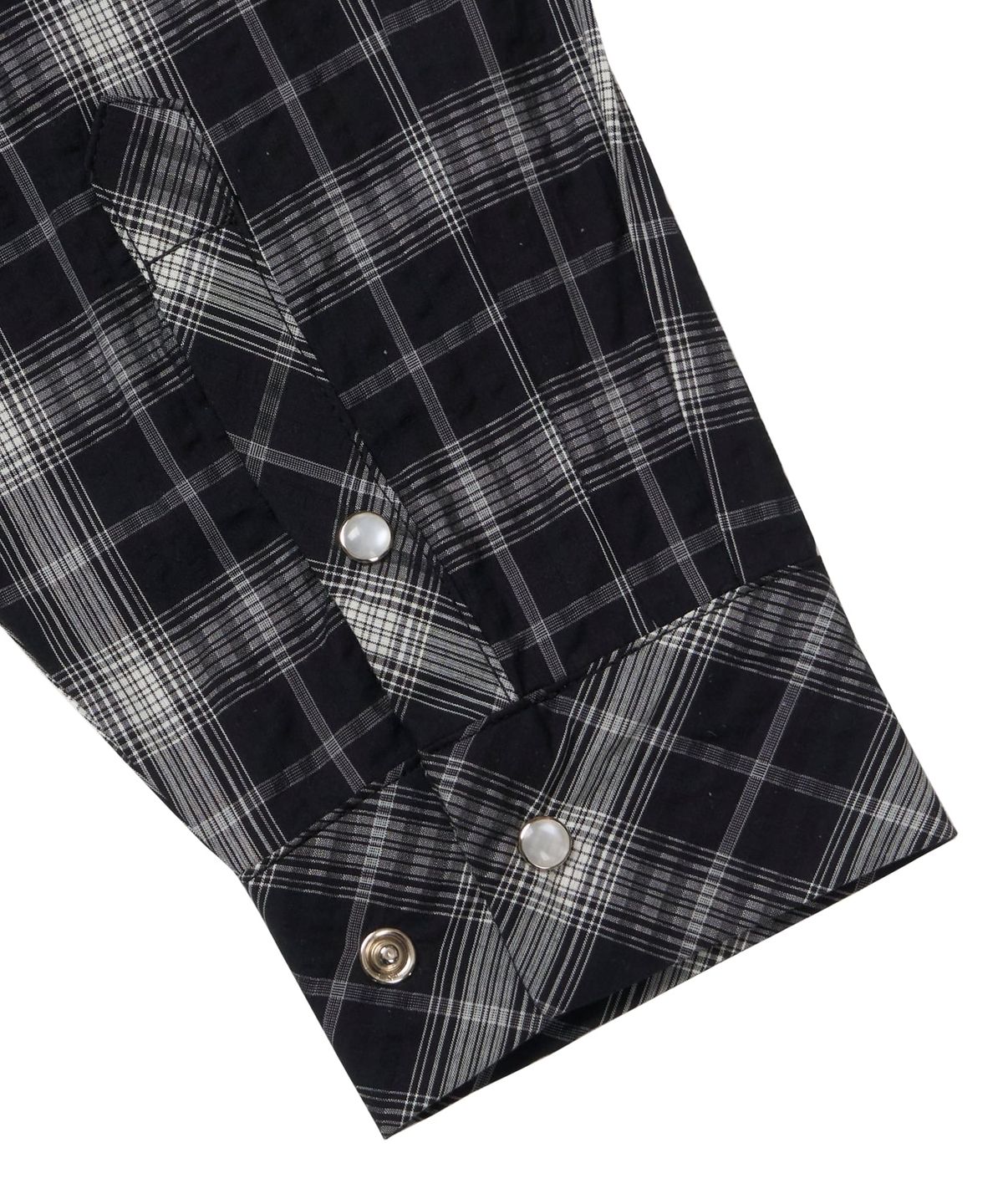 마사트(MASAT) Vintage Gemstone check shirt _ Black