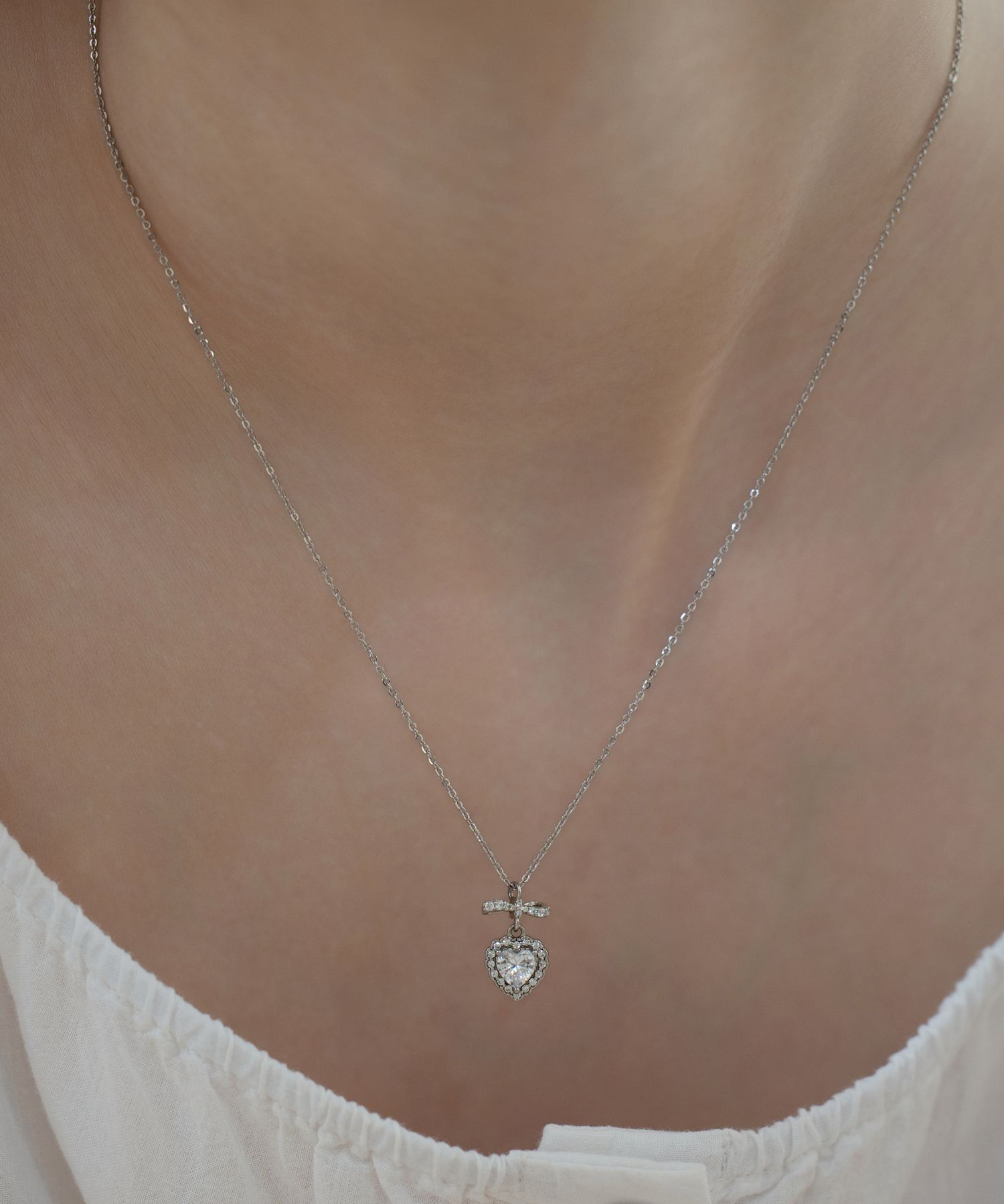MUSINSA公式 | TATIANA (Silver 925) Mirabelle Heart Necklace