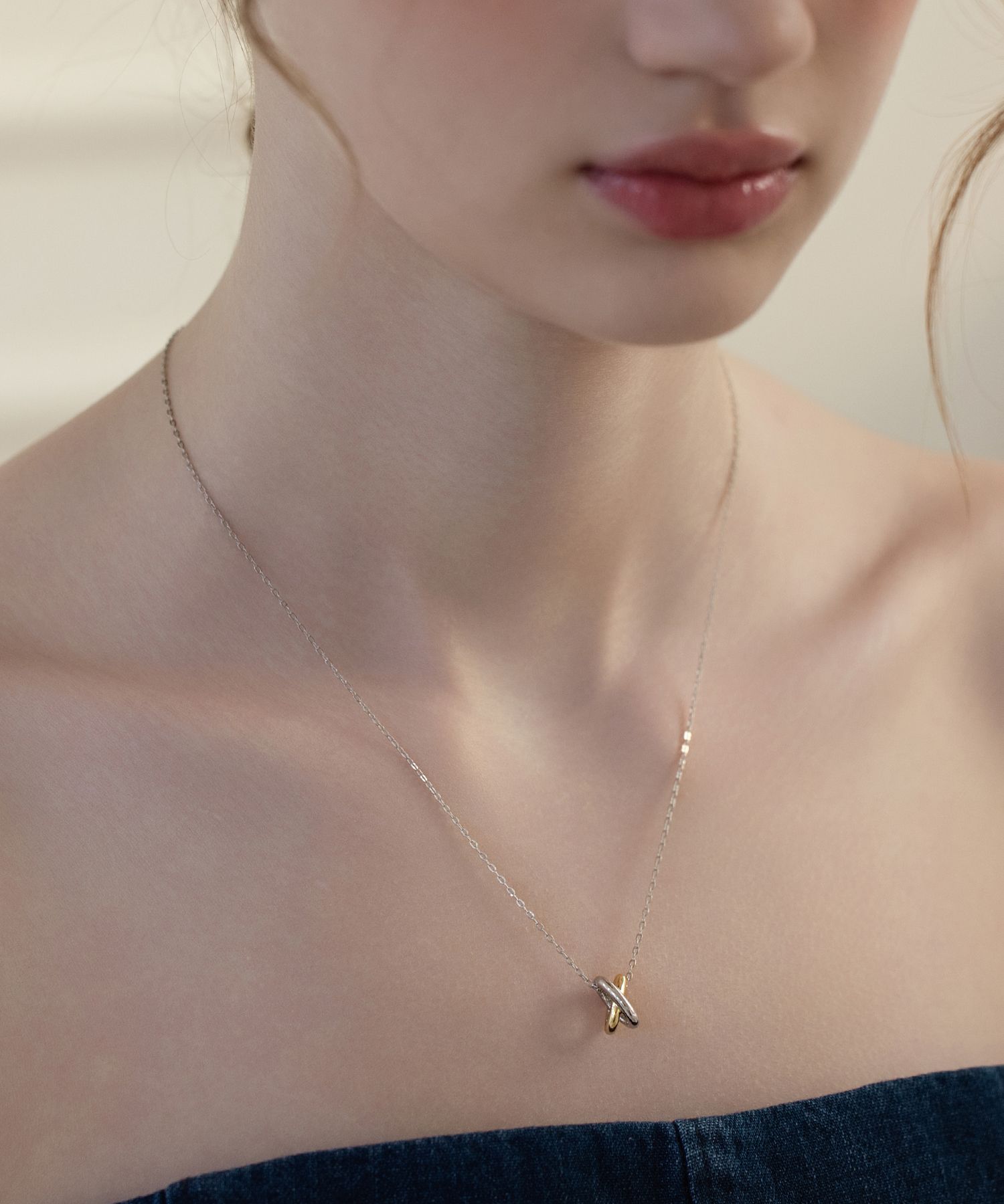 国内発送[TATIANA]SILVER925 Intersect Point Pendant necklace MUSINSA | TATIANA (Silver 925) Intersect Point Pendant