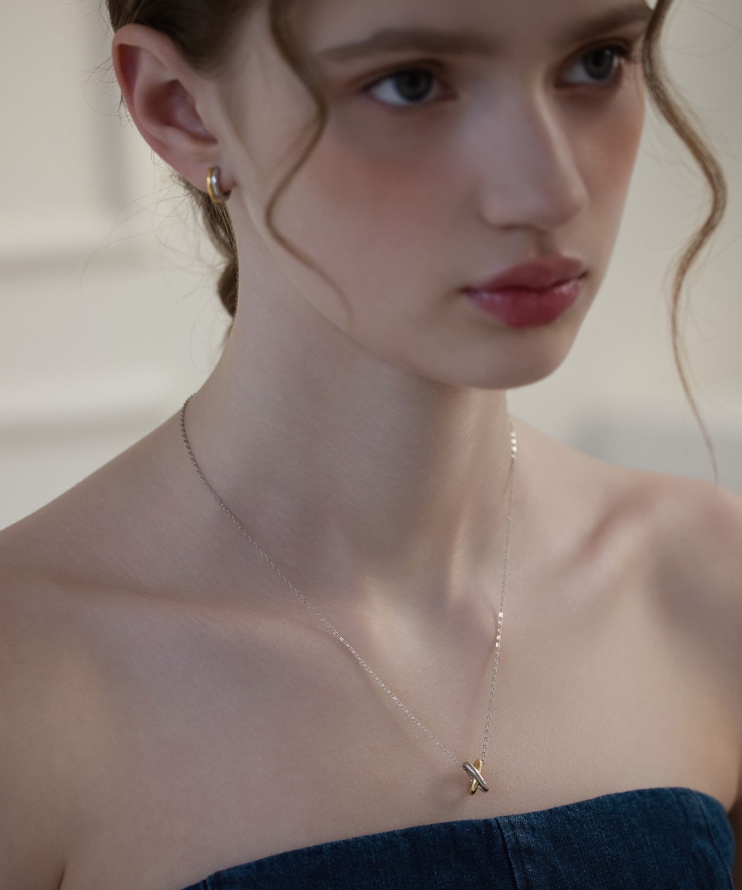 国内発送[TATIANA]SILVER925 Intersect Point Pendant necklace MUSINSA | TATIANA (Silver 925) Intersect Point Pendant