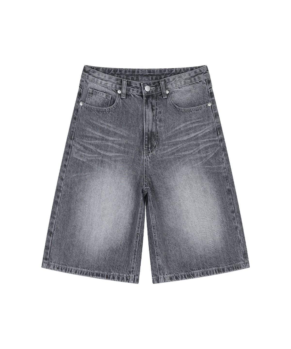 랜덤오프(RANDOMOFF) [2PACK] [UNISEX] BTB : WAVE WASHING SHORTS JEANS 5 Color