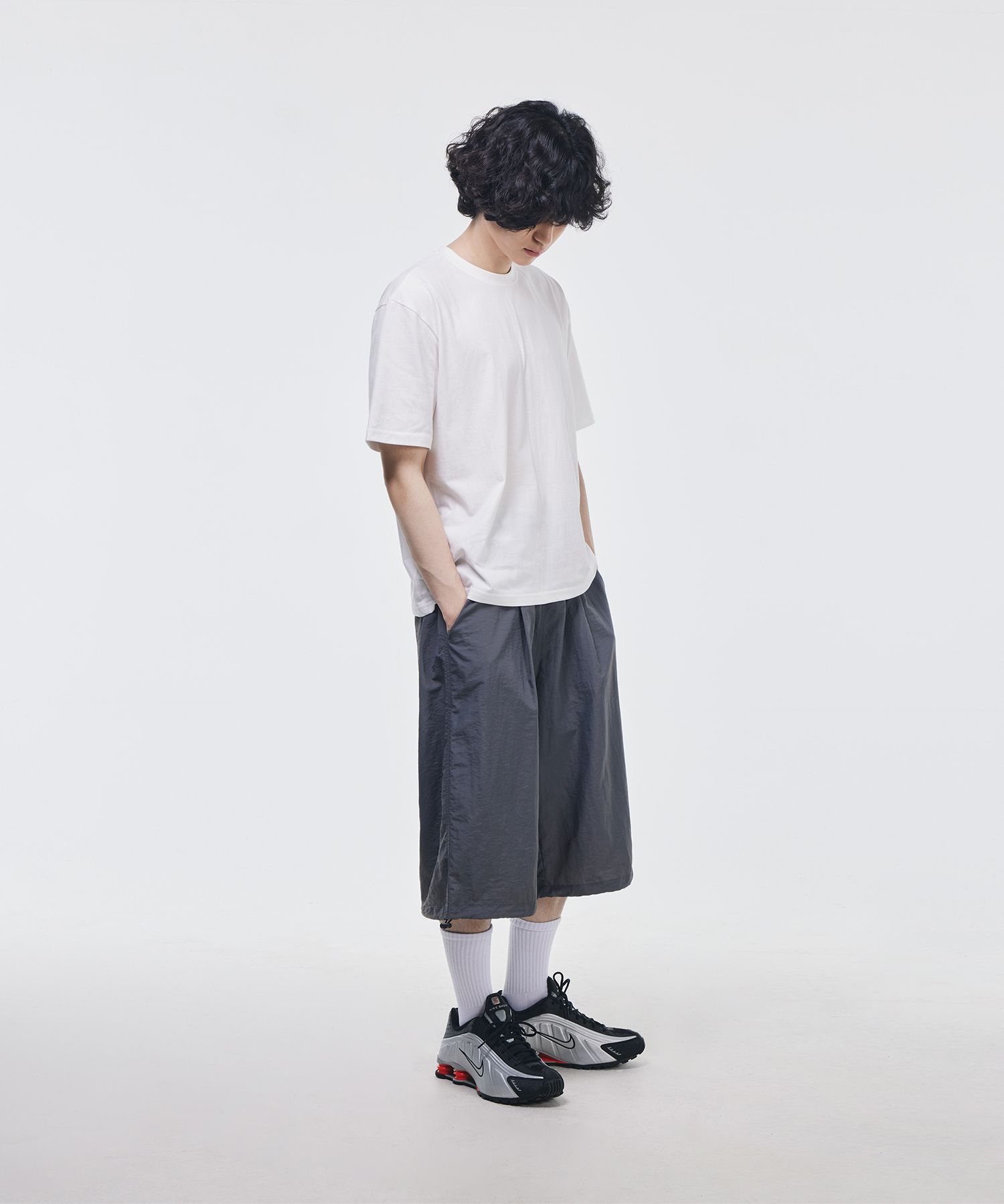 ★MUSINSA STANDARD★ Nylon Cargo Banding Bermuda Pants Grey MUSINSA | MUSINSA STANDARD Nylon Cargo Banding Bermuda Pants