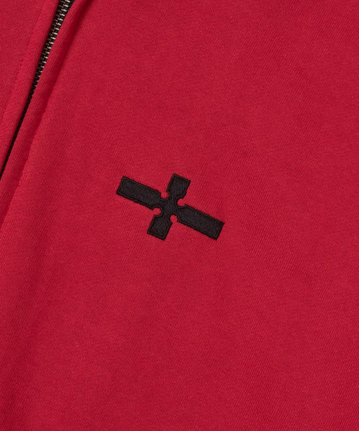 마사트(MASAT) Cross String Hood Zip _ Dark Red
