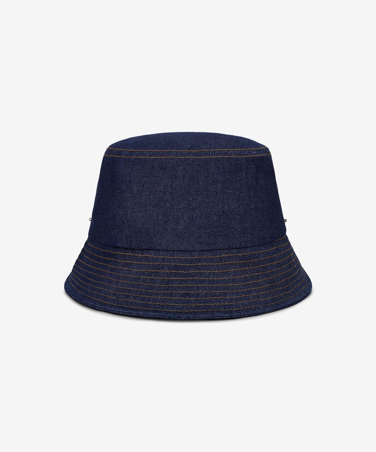 바잘(VARZAR) VA 커브드 데님 스티치 디테일 버킷햇 인디고