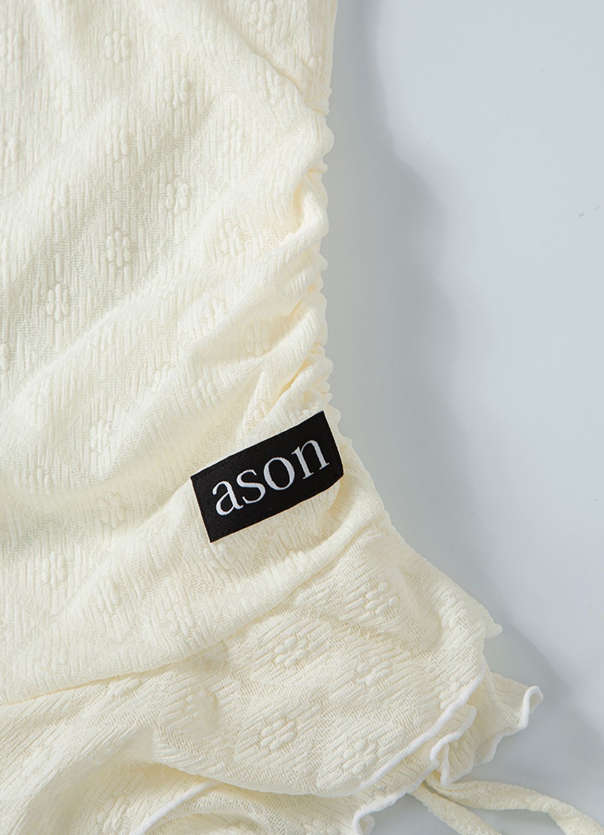 애즈온(ASON) BLOSSOM MINI DRESS / IVORY