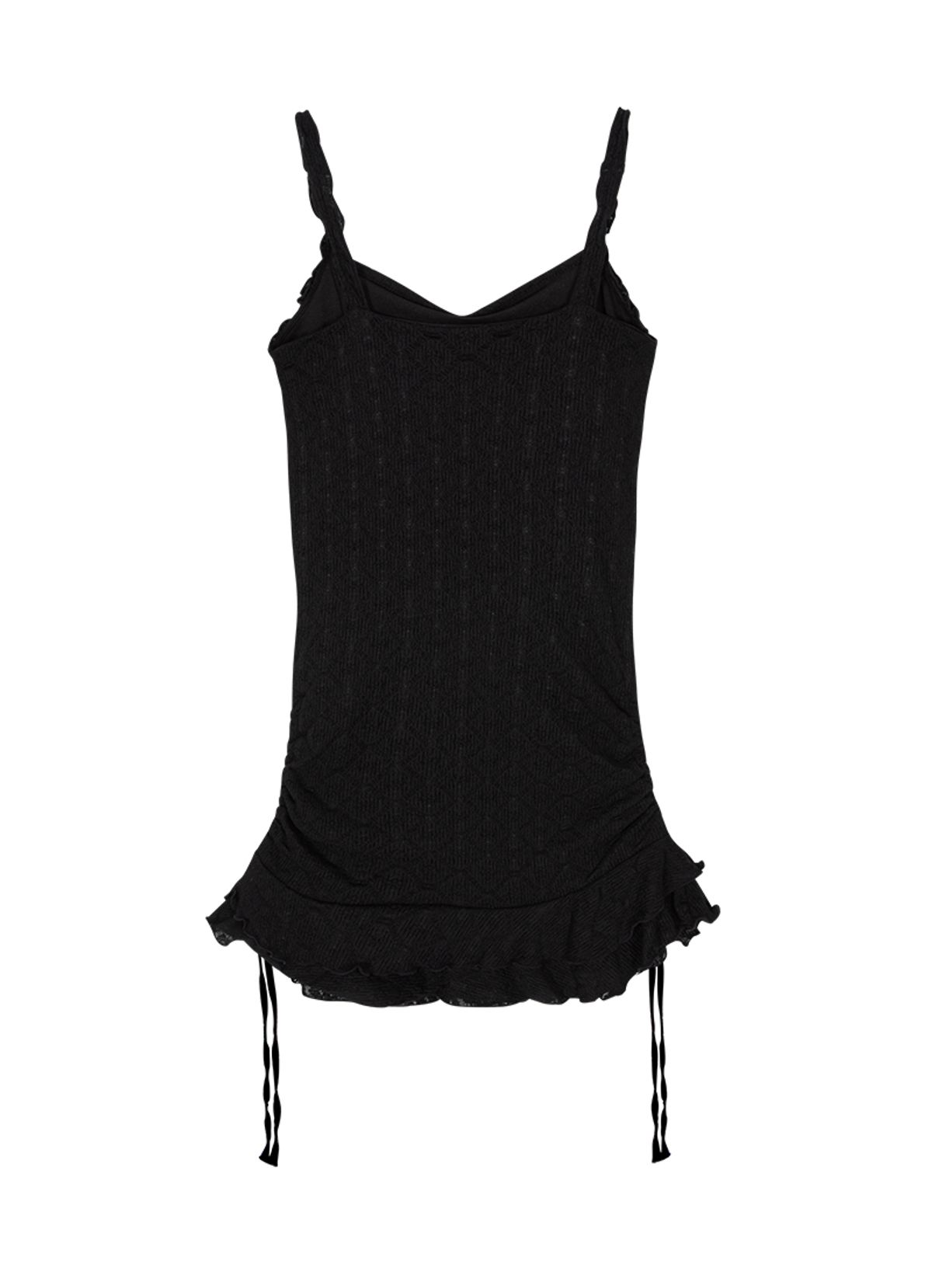 애즈온(ASON) BLOSSOM MINI DRESS / BLACK