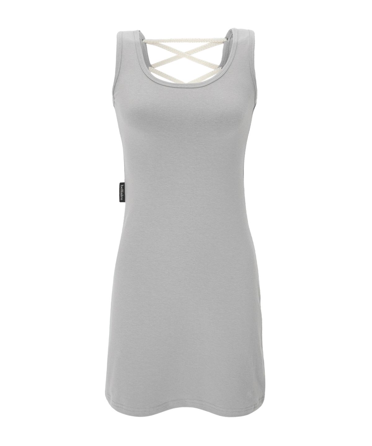 벨리아르(BELLIALEU) PLAIN CORSET DRESS-ASH BEIGE