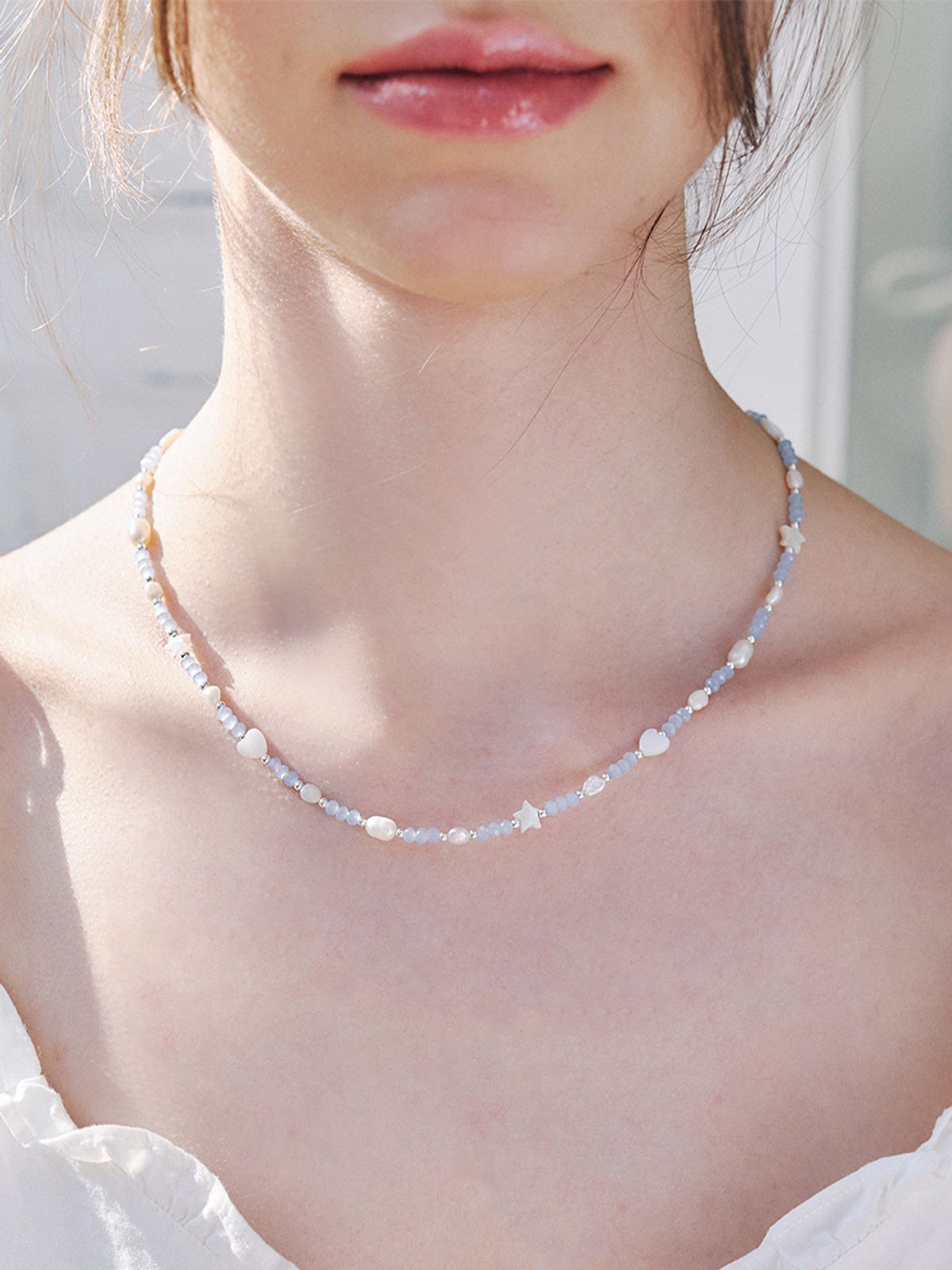 앵브록스(ENGBROX) aurora heart star necklace