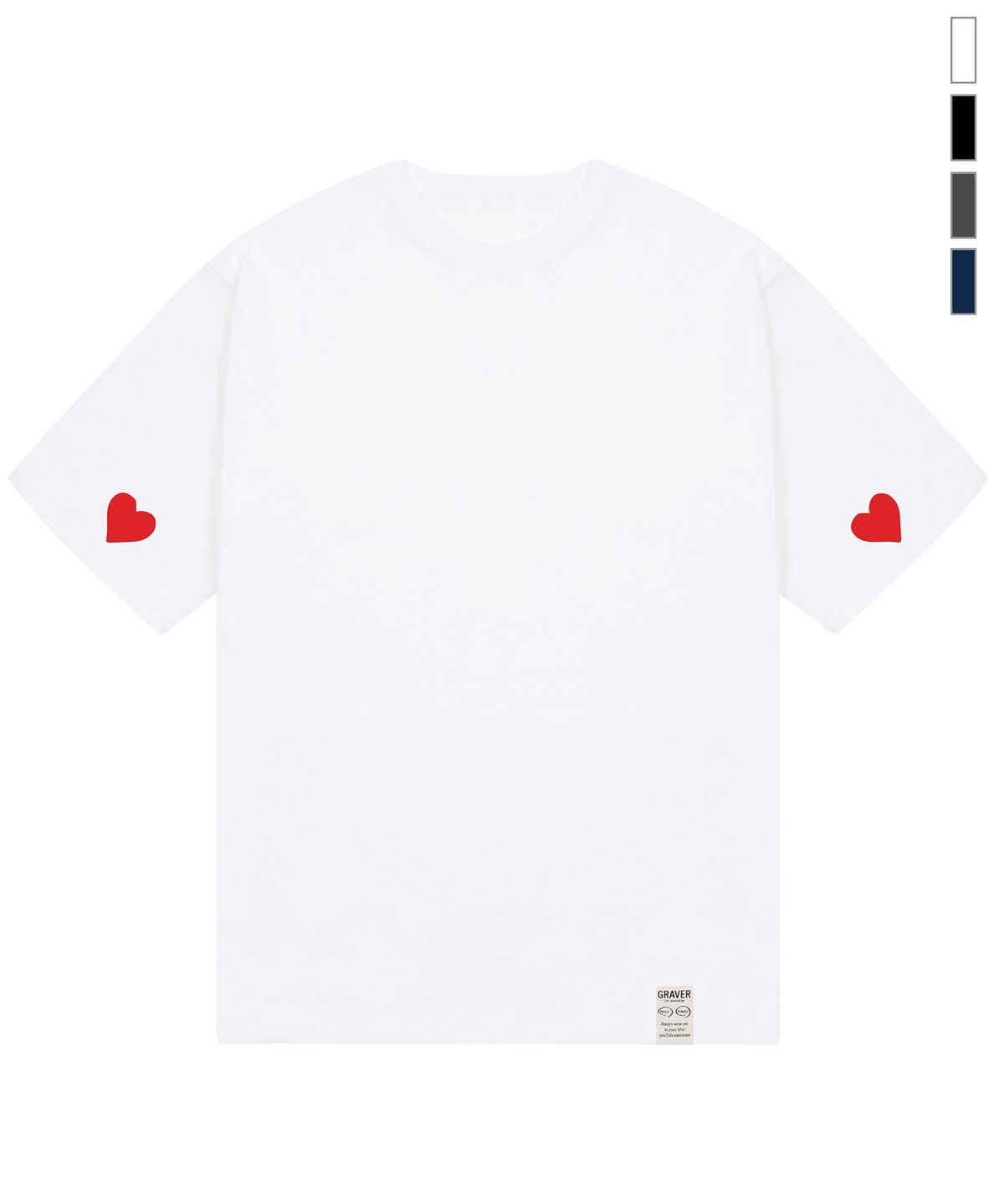 그레이버(GRAVER) [UNISEX] 슬리브하트_3color