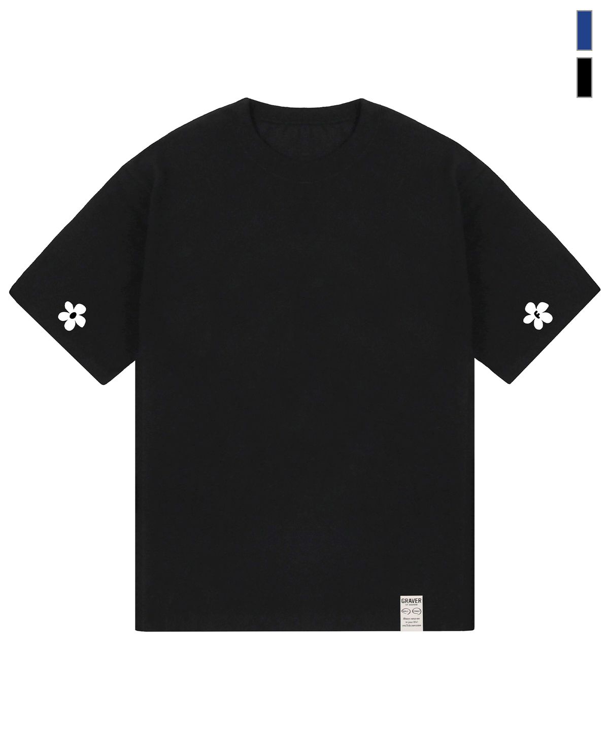 그레이버(GRAVER) [UNISEX]슬리브플라워_2color
