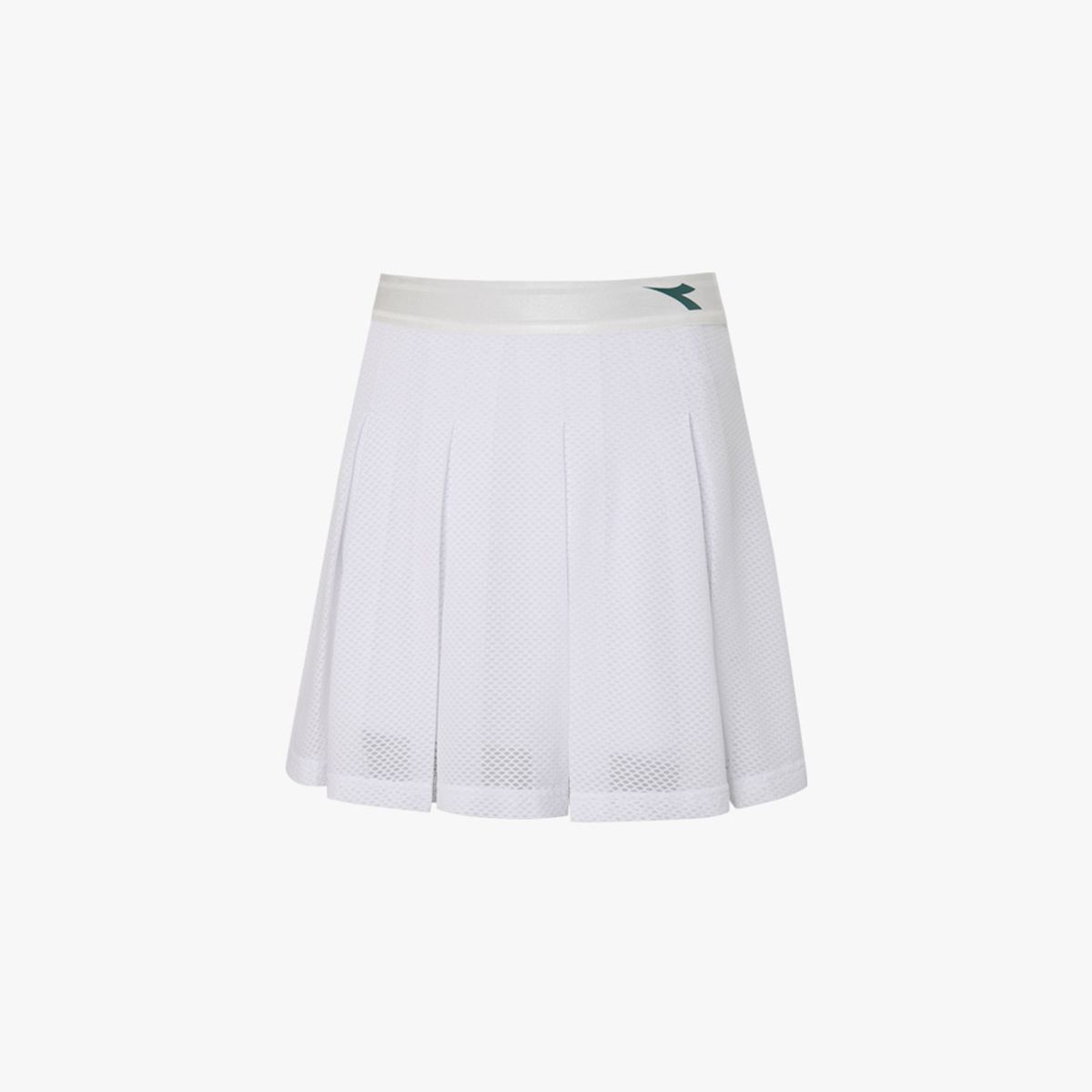 디아도라(diadora) 플레르 메쉬 플리츠 스커트 WHITE